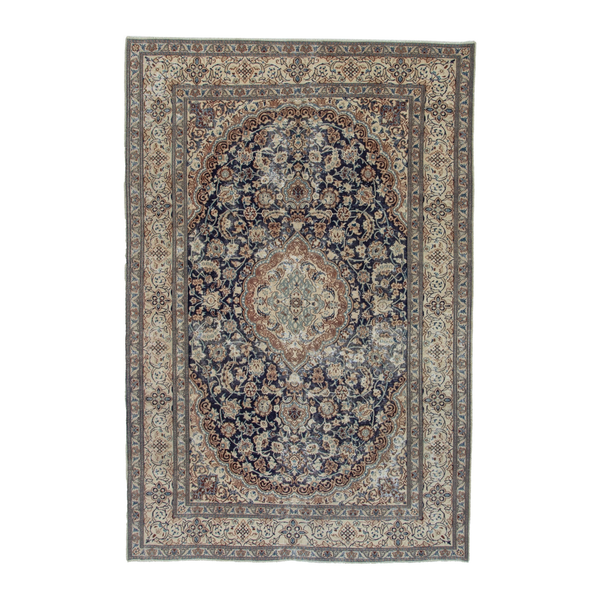 4454 - Persian Nain Area Rug 6'5