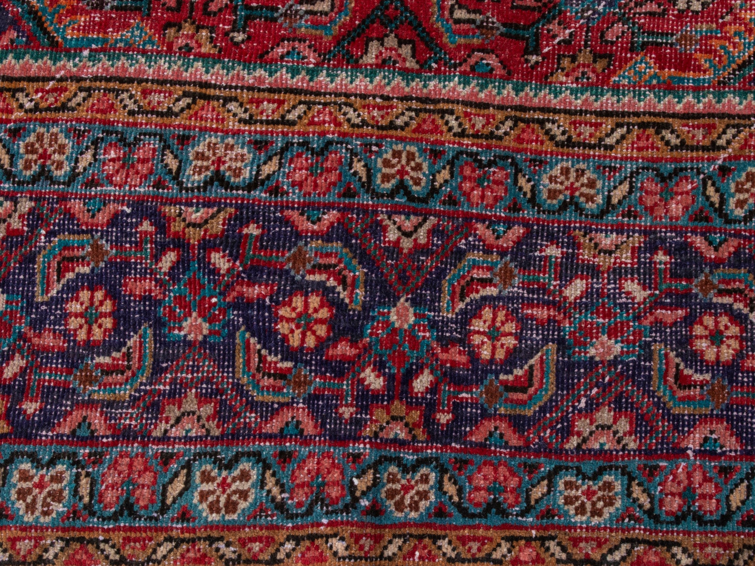 Persian Mahal oversized rug in deep red and burgundy, view 11 of 21