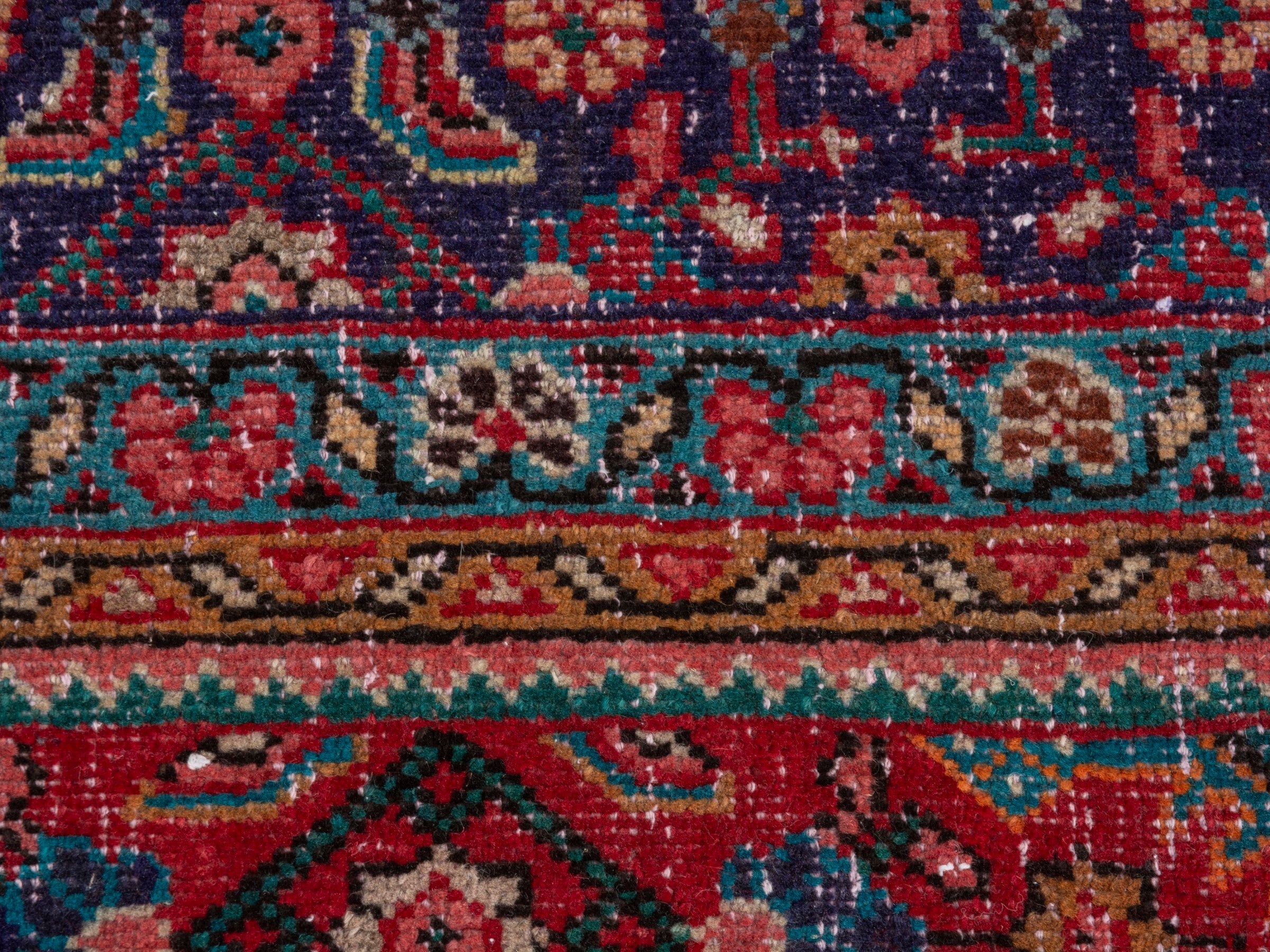 Persian Mahal oversized rug in deep red and burgundy, view 14 of 21