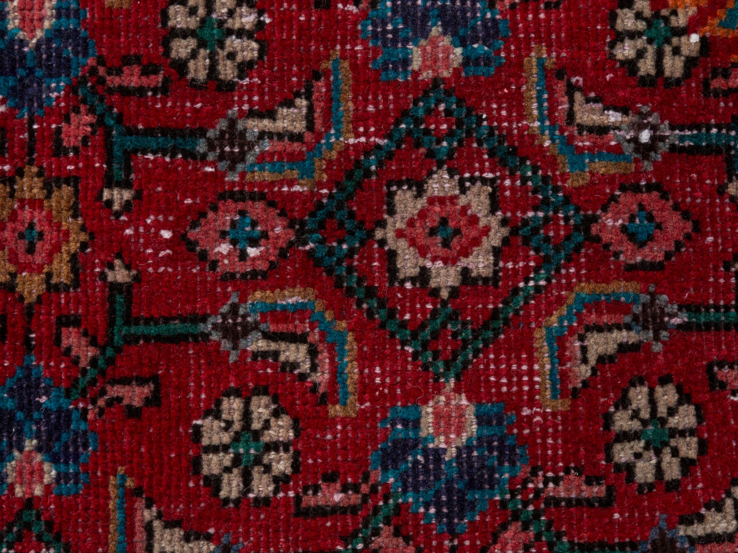 Persian Mahal oversized rug in deep red and burgundy, view 15 of 21