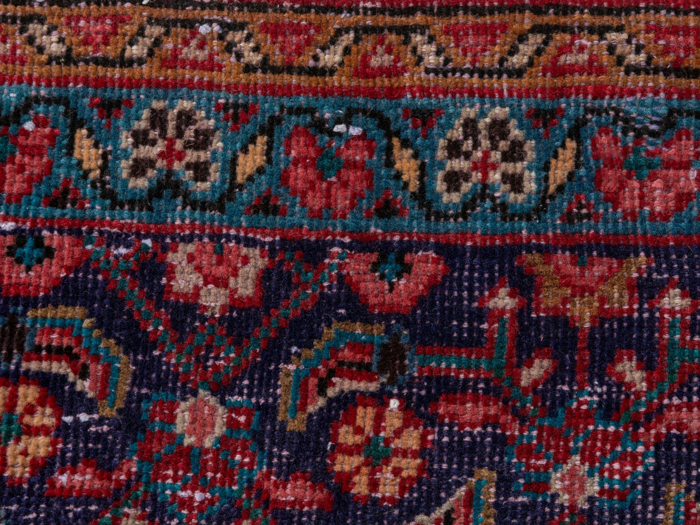 Persian Mahal oversized rug in deep red and burgundy, view 16 of 21
