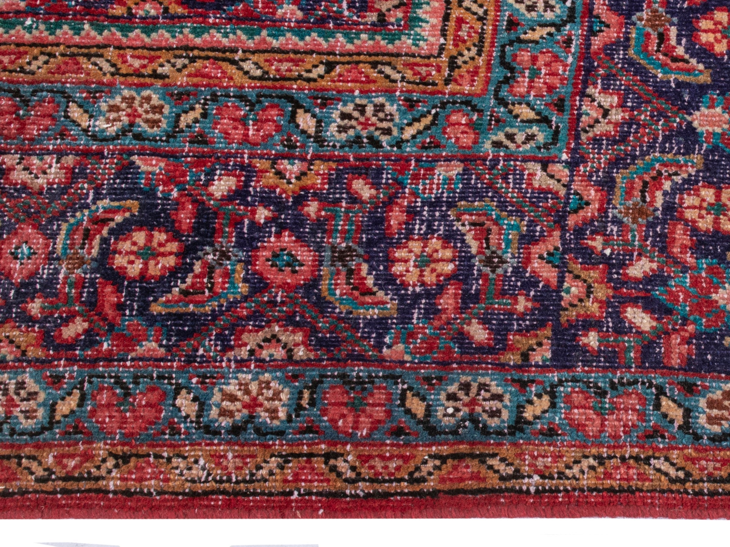 Persian Mahal oversized rug in deep red and burgundy, view 10 of 21