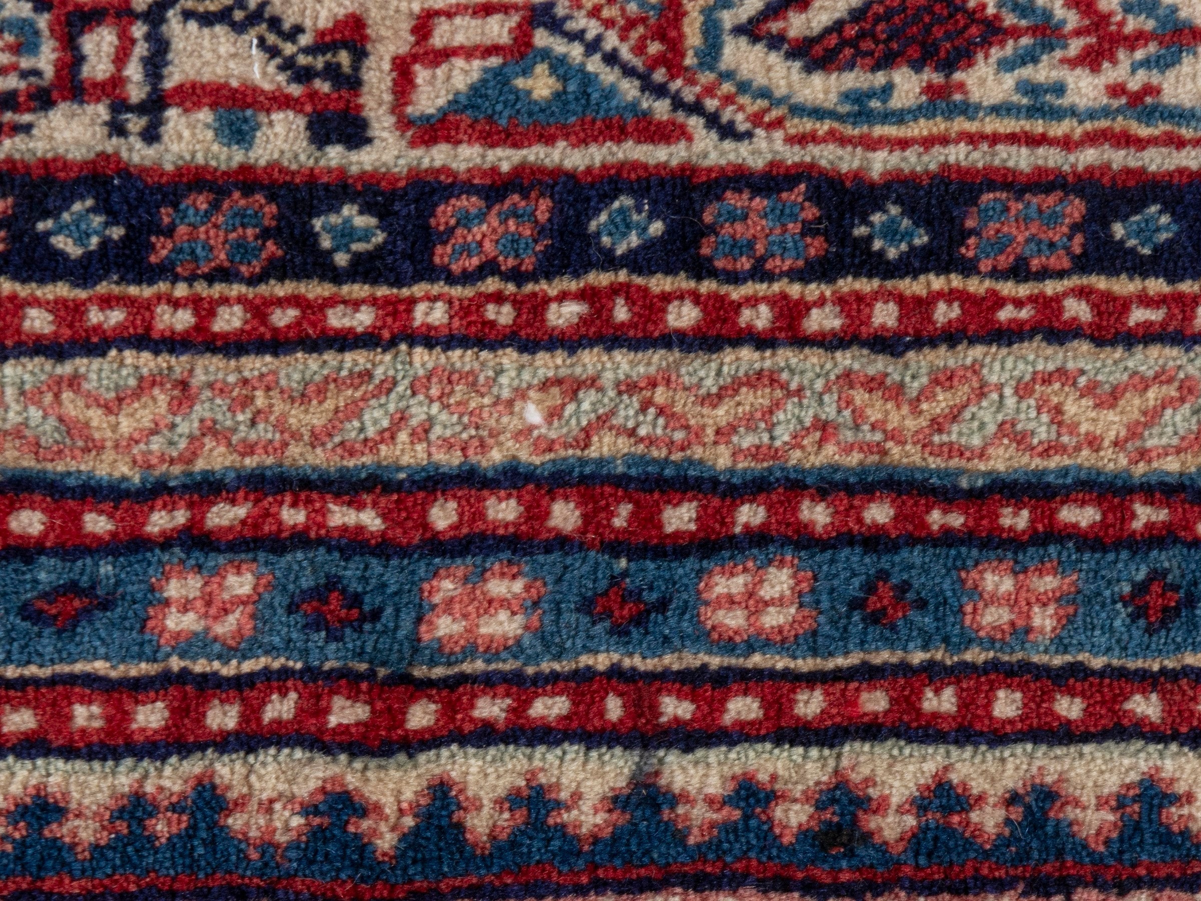 Persian Botteh oversized rug in burgundy and navy, view 13 of 23