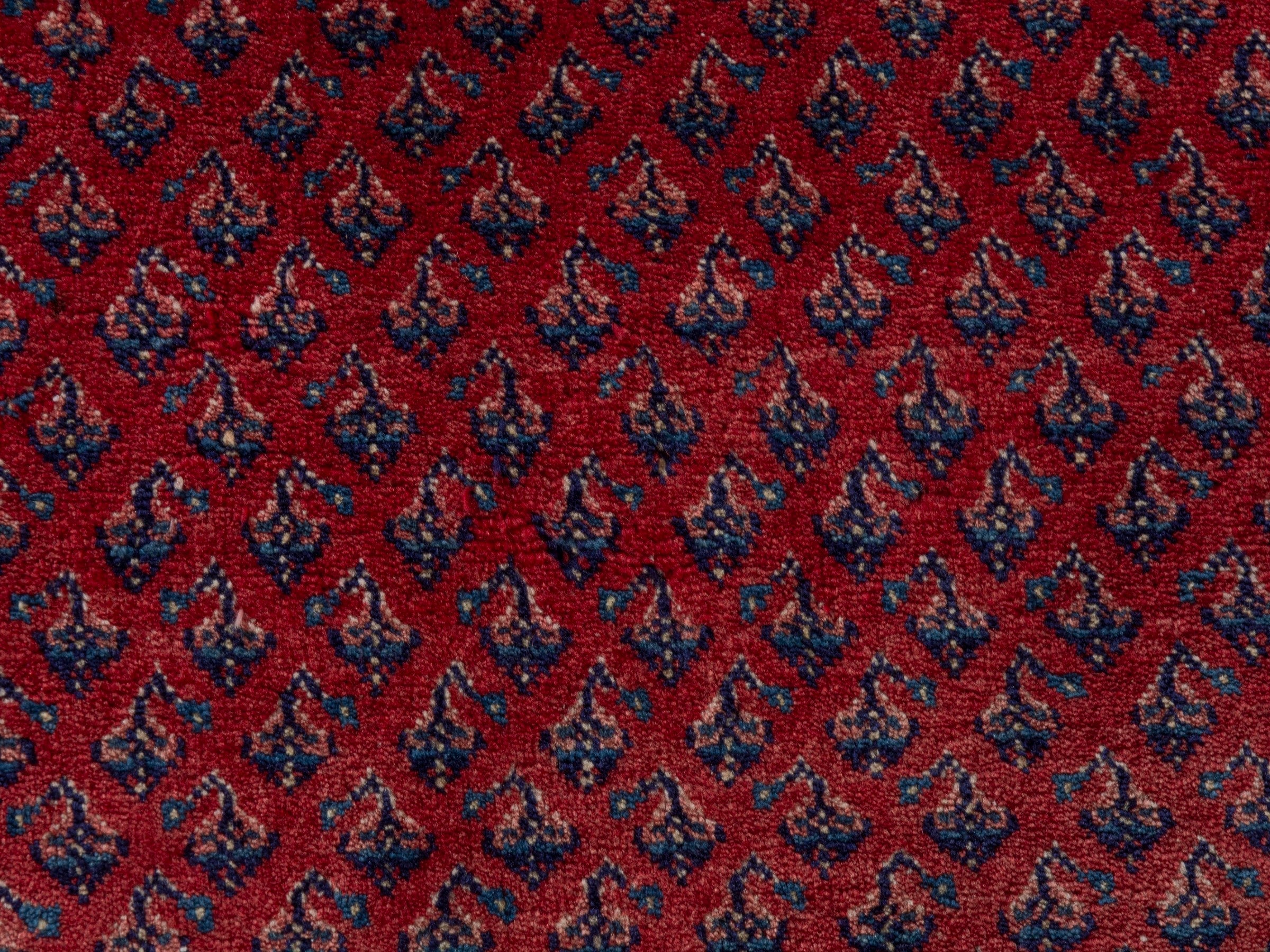 Persian Botteh oversized rug in burgundy and navy, view 16 of 23