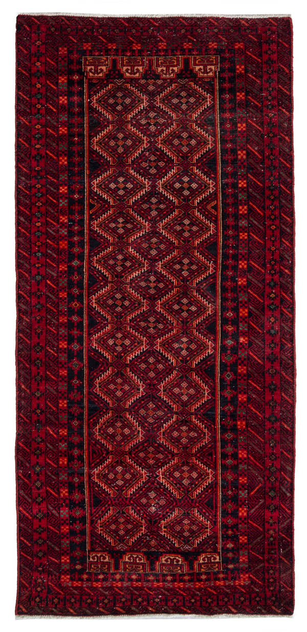 4539, Persian Baluch Runner Rug