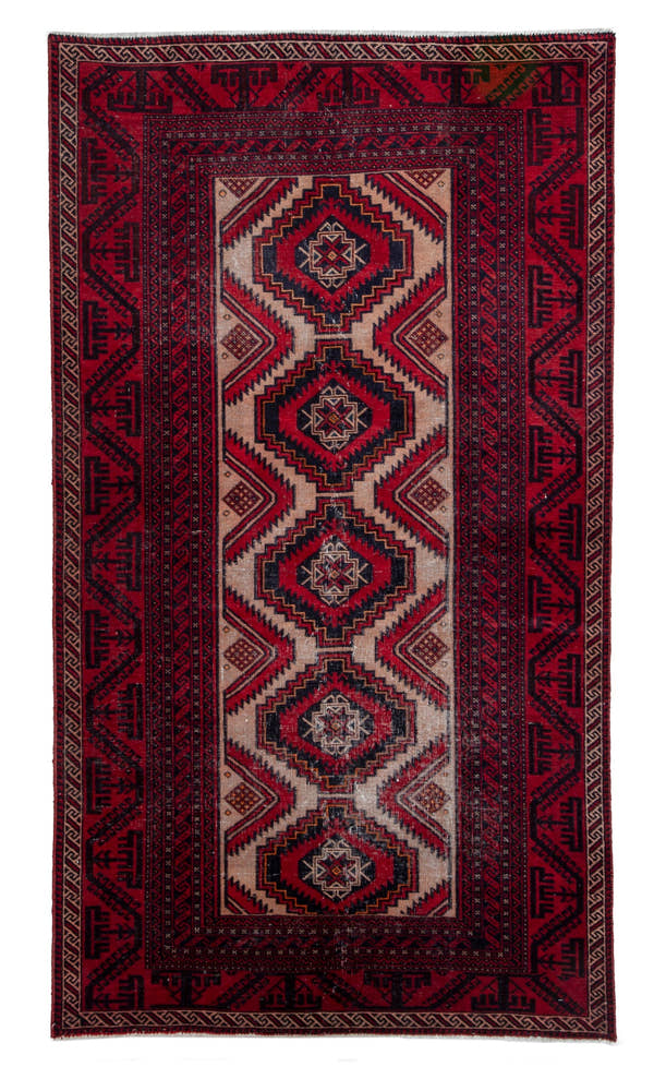4549, Persian Baluch Area Rug