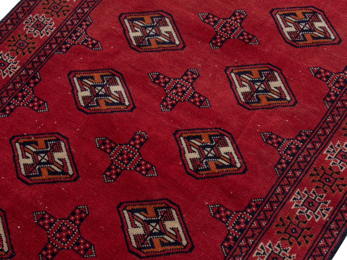 4556, Persian Torkaman Runner Rug