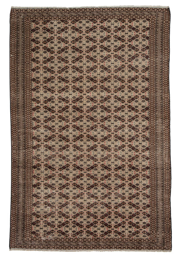 4568, Persian Torkaman Area Rug