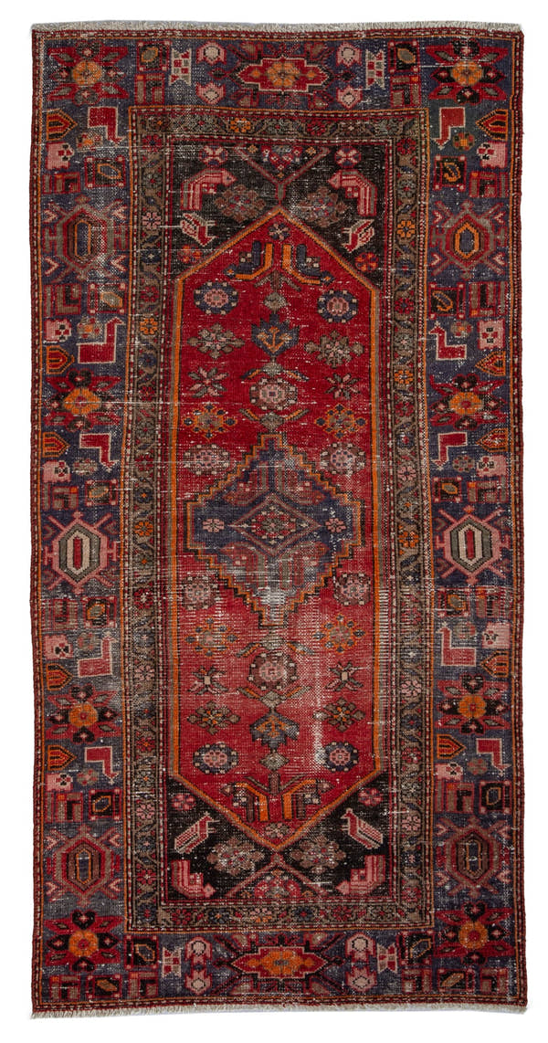 4598, Persian Zanjan Runner Rug