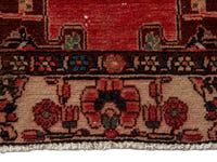 Persian Saveh accent rug in faded red and navy, view 13 of 25