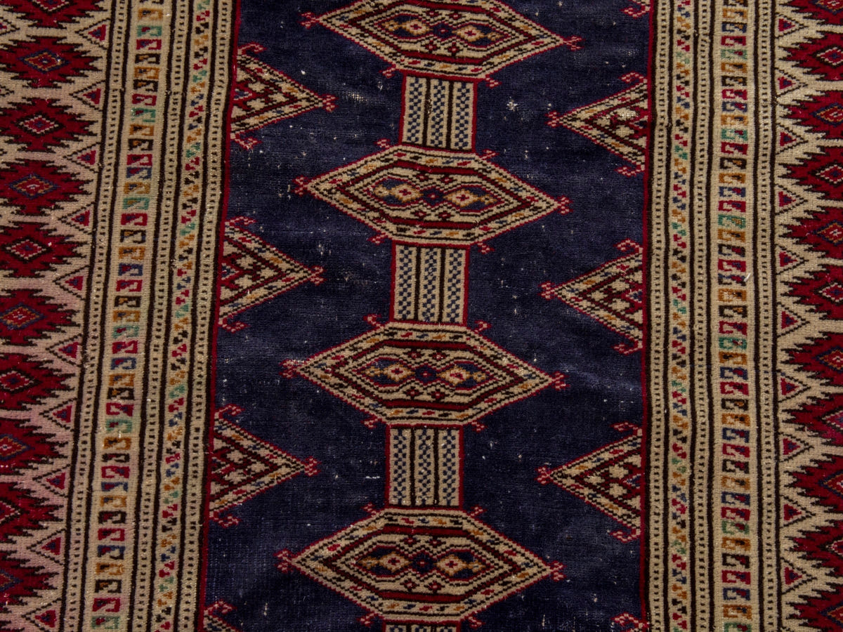 4644, Persian Torkaman Mini Rug