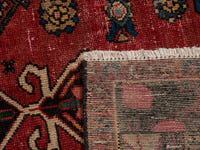 Persian Zanjan area rug in deep red and black, view 20 of 20