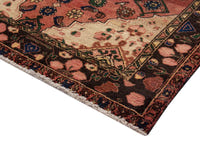 Persian Zanjan area rug in deep red and black, view 7 of 20