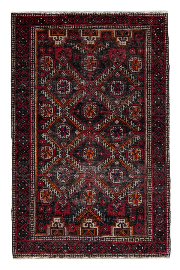 4672, Persian Baluch Area Rug