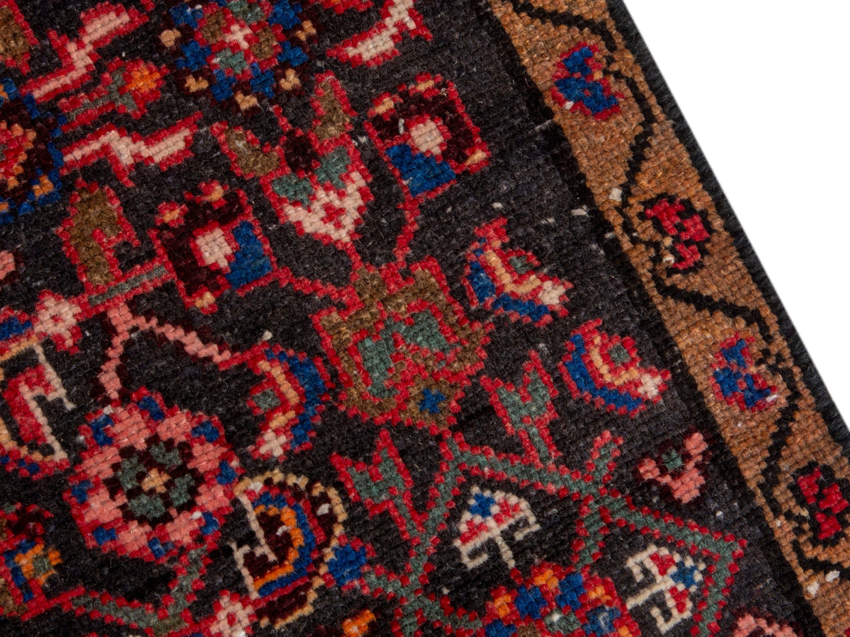 4673, Persian Hamadan Runner Rug