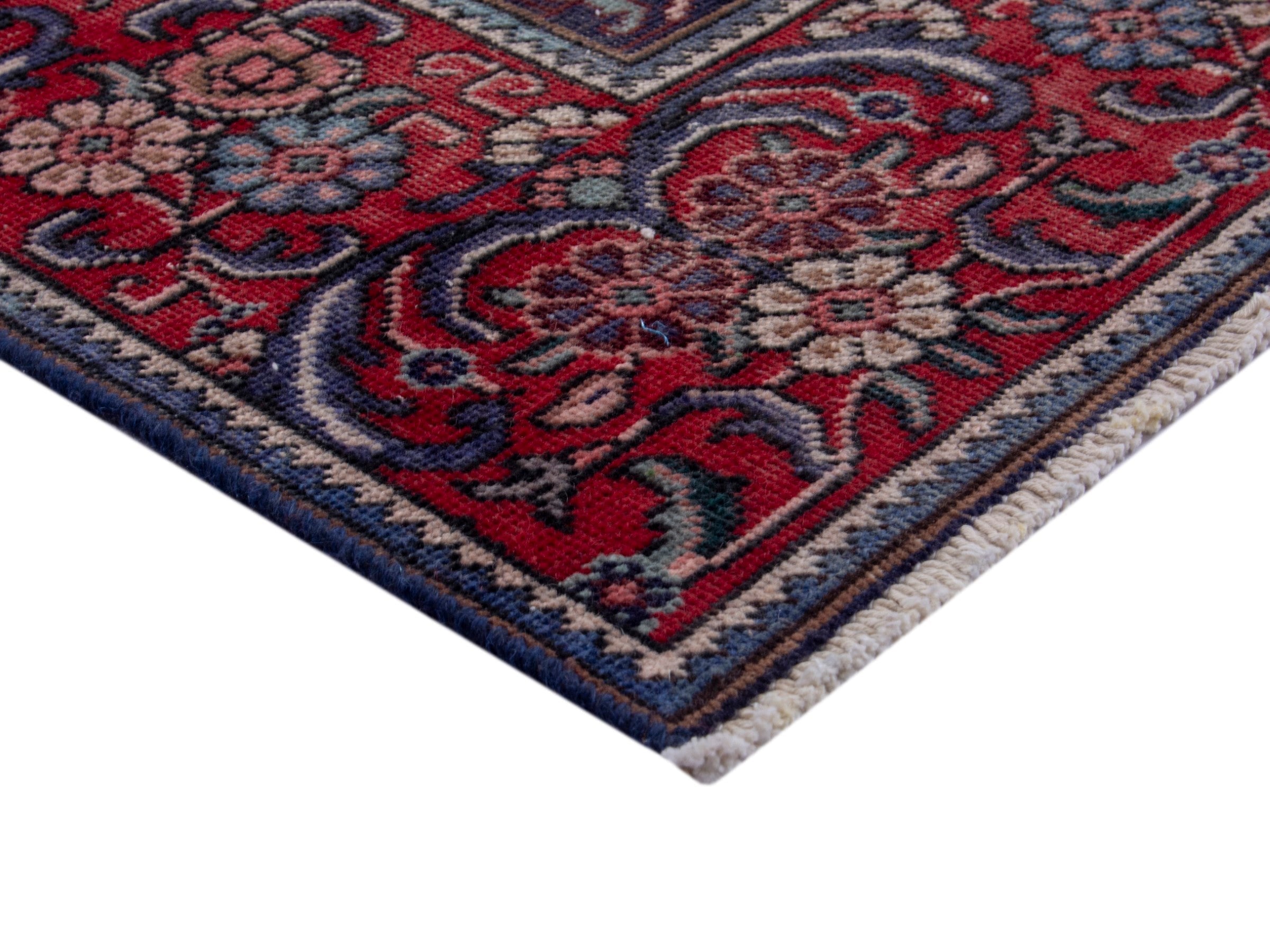 Persian Tabriz oversized rug in deep red and burgundy, view 5 of 20