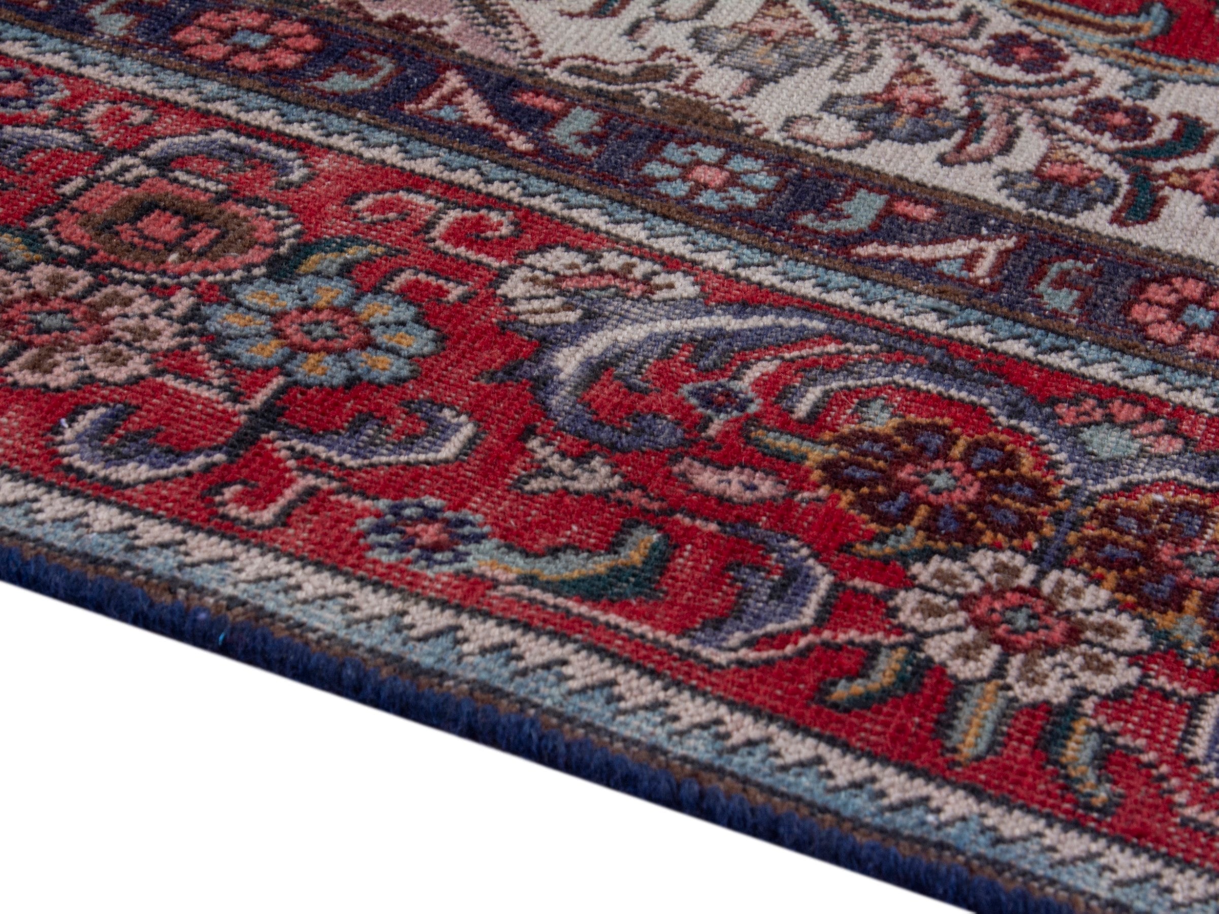 Persian Tabriz oversized rug in deep red and burgundy, view 6 of 20