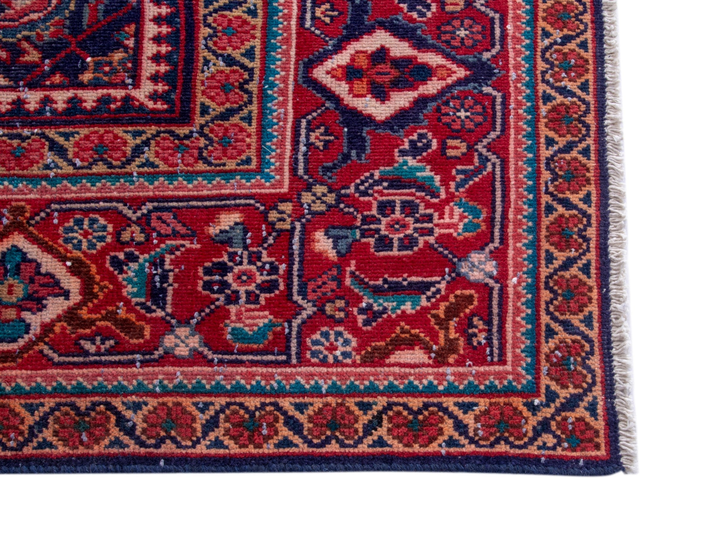 Persian Mahal oversized rug in deep indigo and faded red, view 10 of 18