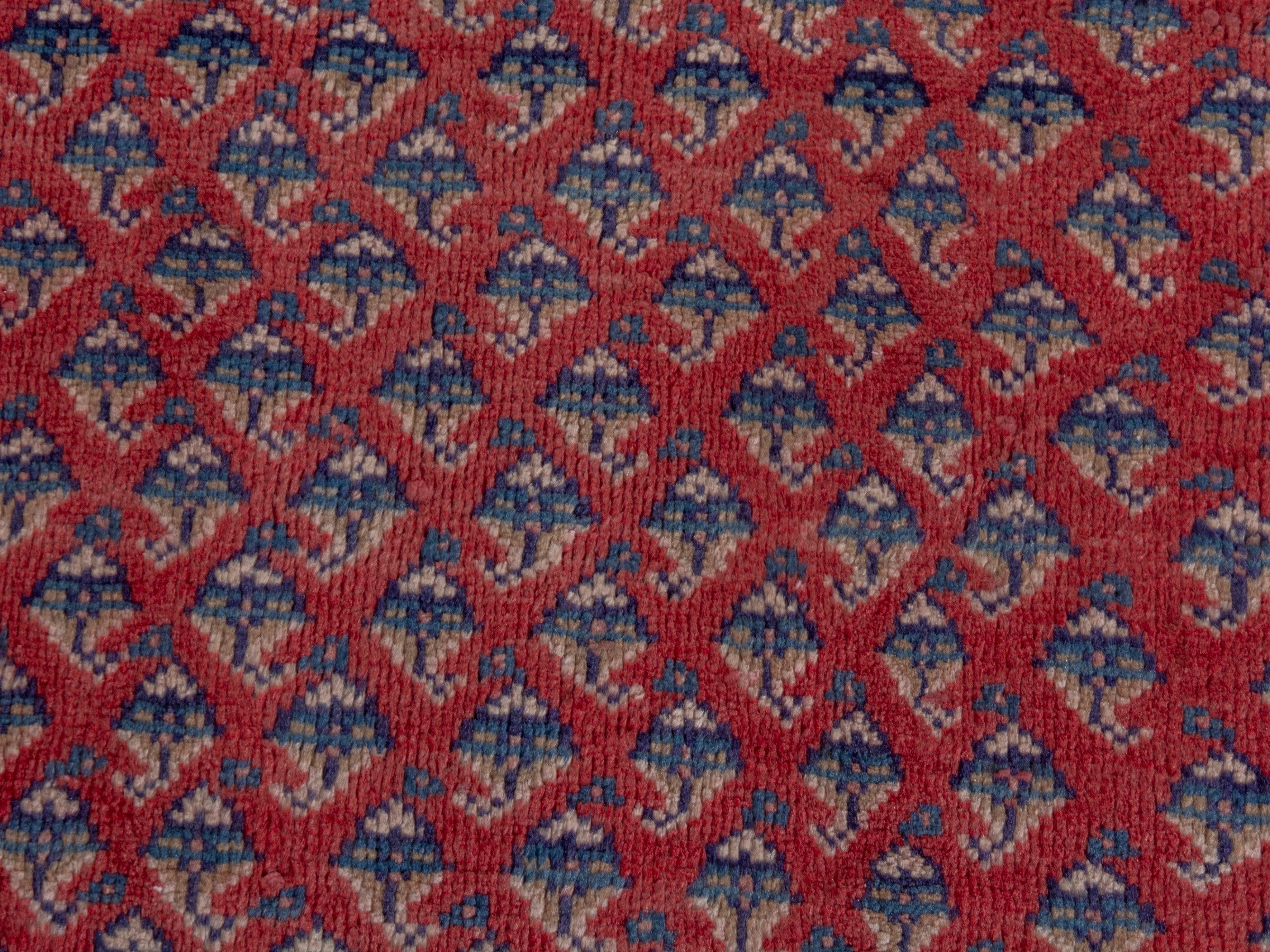 Persian Arak area rug in deep red and navy, view 12 of 20