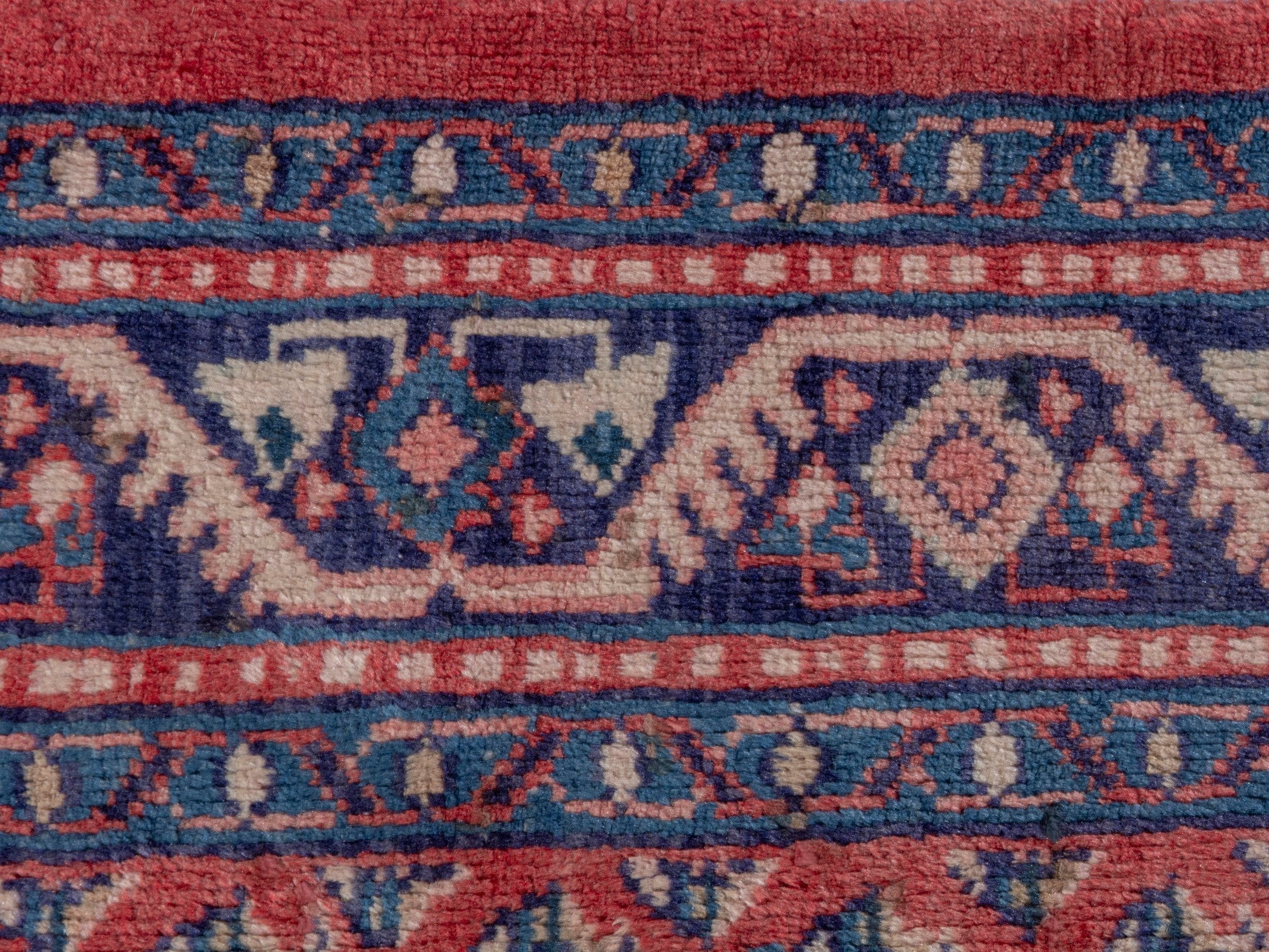 Persian Arak area rug in deep red and navy, view 14 of 20