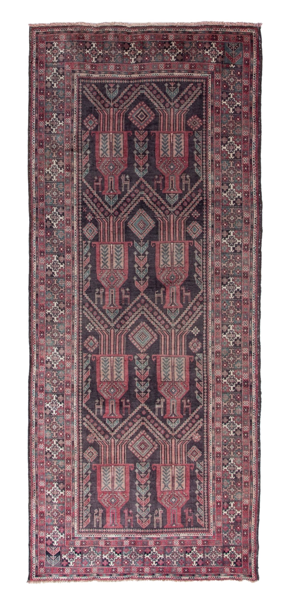 4745, Persian Baluch Runner Rug
