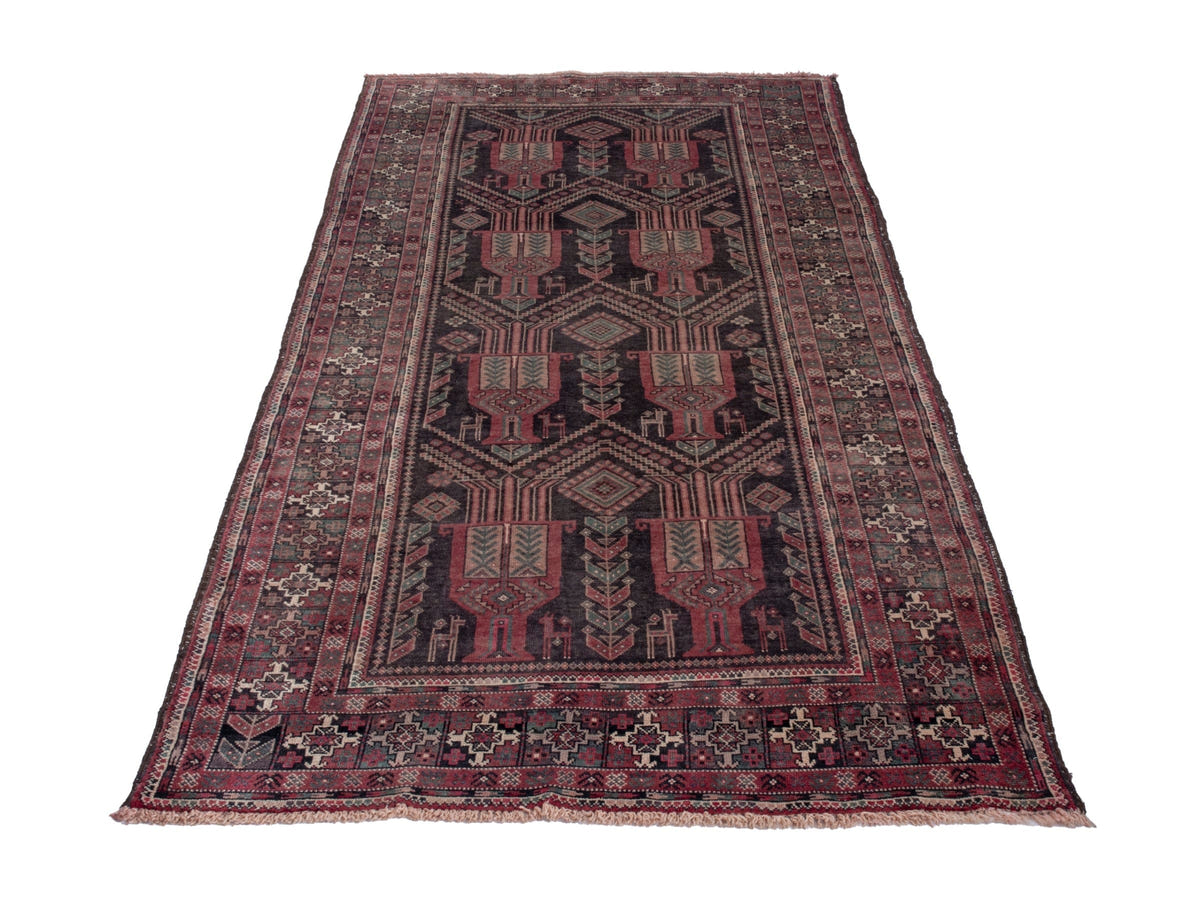 4745, Persian Baluch Runner Rug