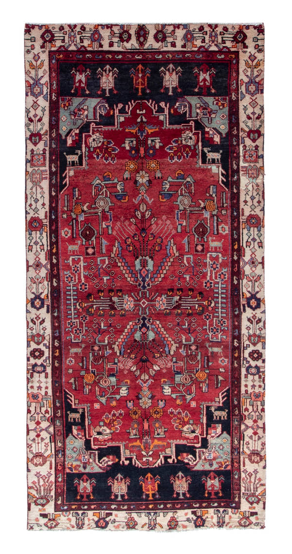 4748, Persian Hamadan Runner Rug