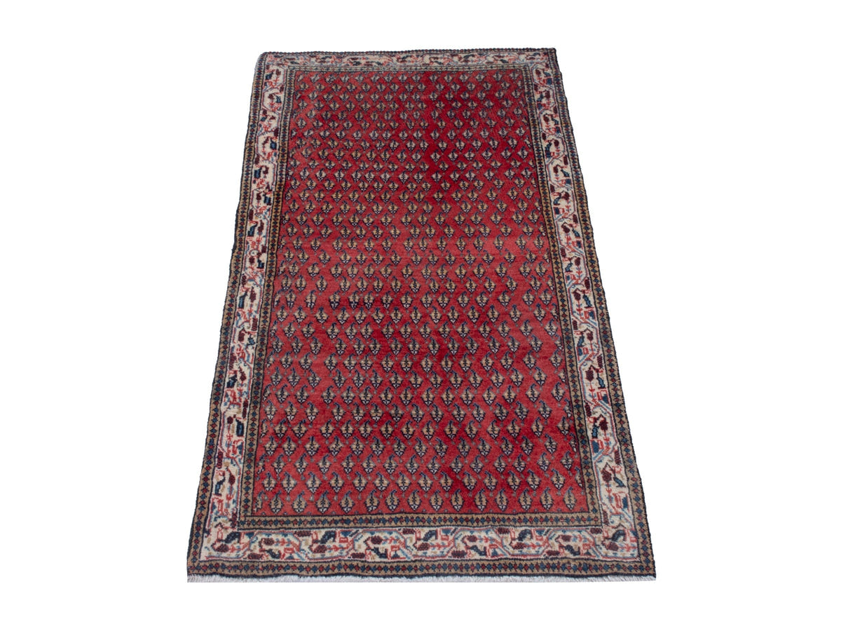 4786, Persian Botteh Mini Rug