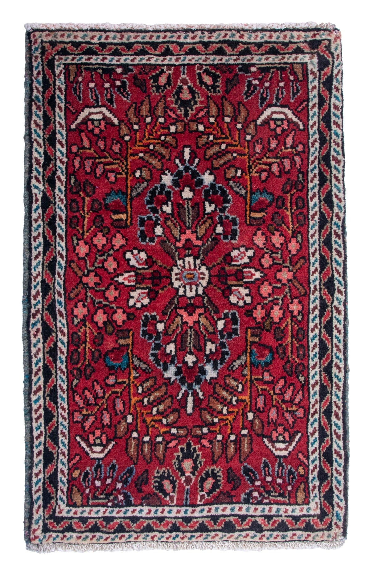 4787, Persian Hamadan Mini Rug
