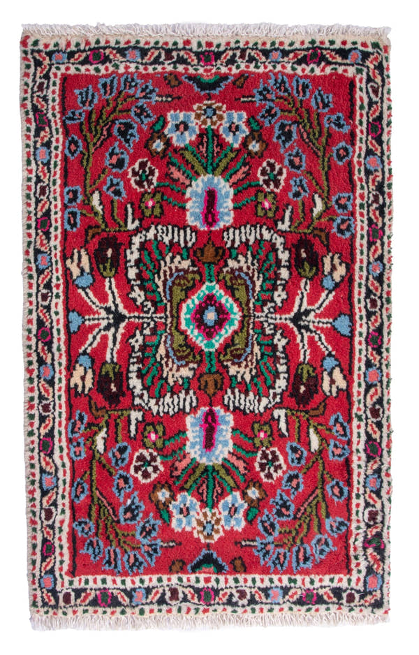 4792, Persian Hamadan Mini Rug