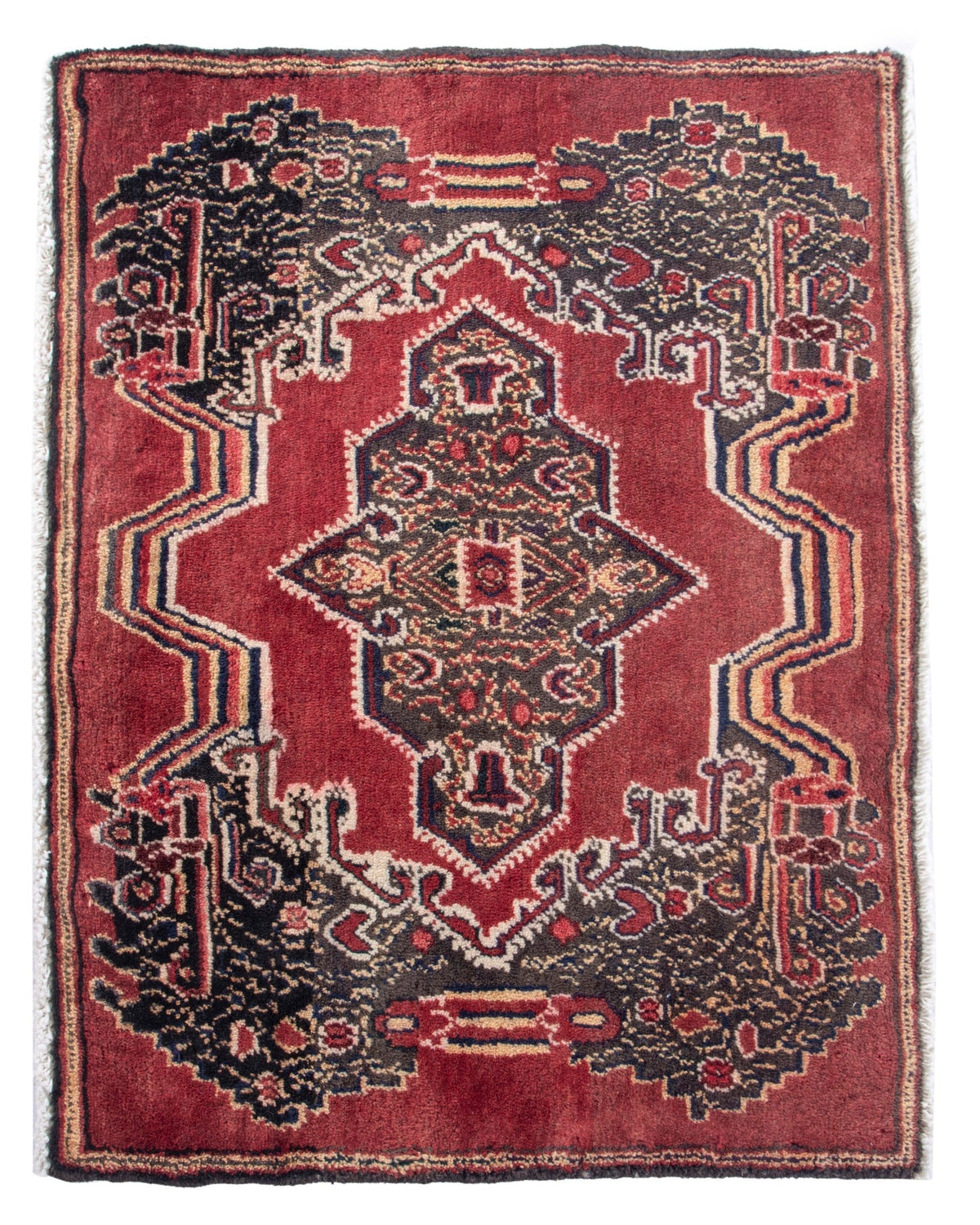4796, Persian Hamadan Mini Rug