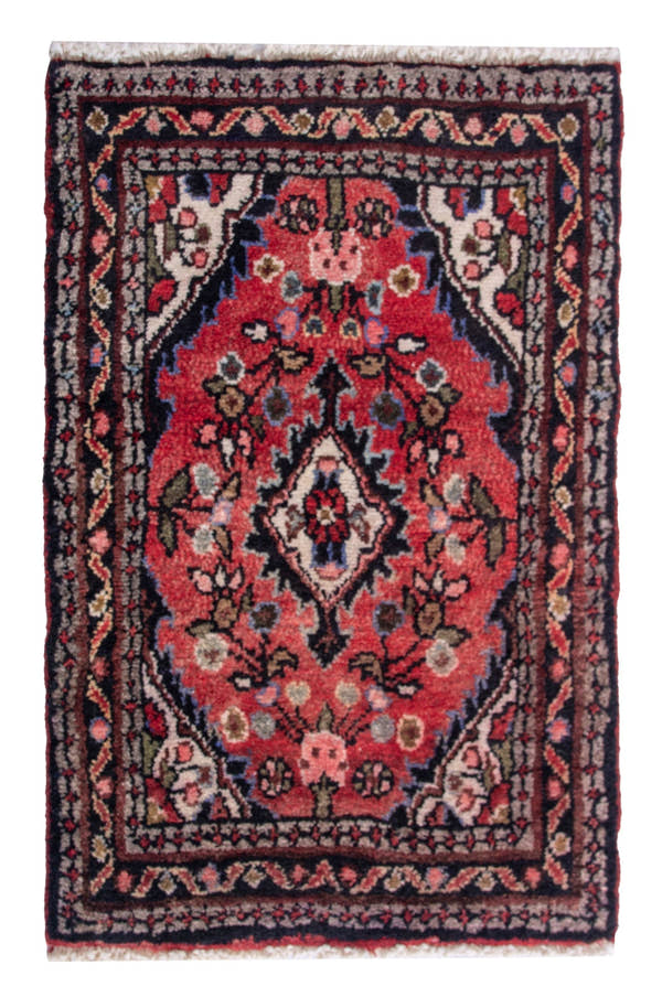 4803, Persian Hamadan Mini Rug