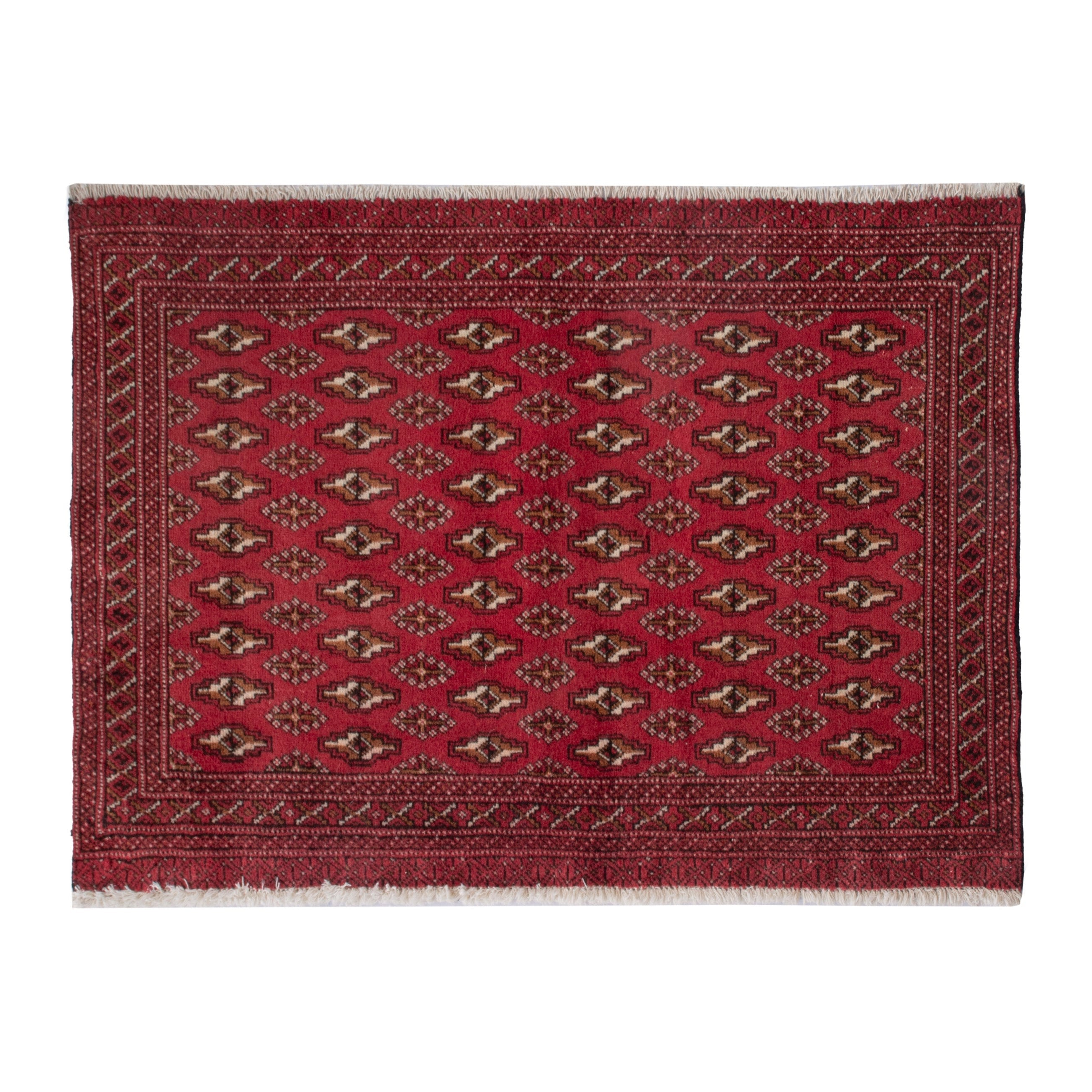 4851 - Persian Torkaman Accent Rug 4'1" x 2'2"