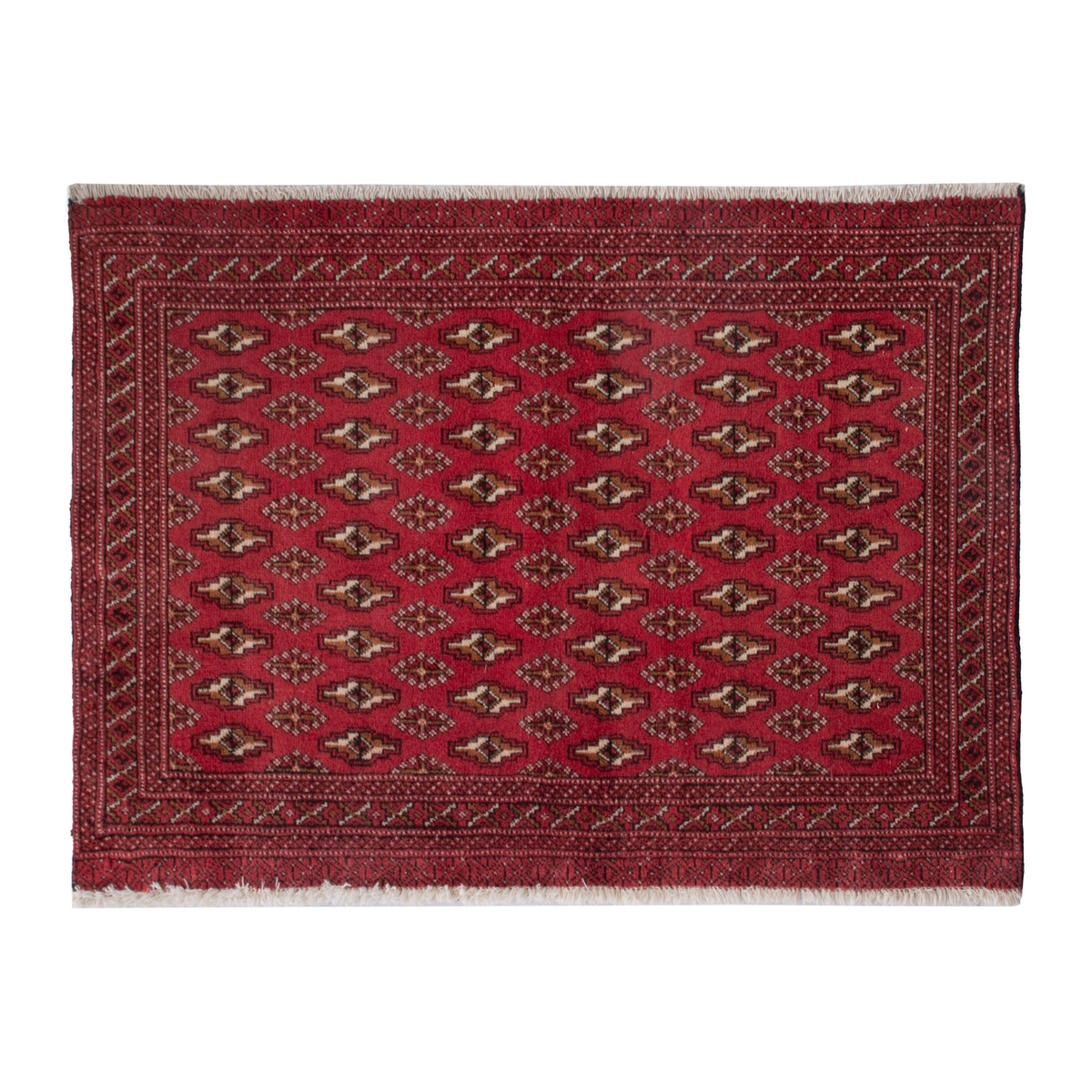 4851 - Persian Torkaman Accent Rug 4'1" x 2'2"