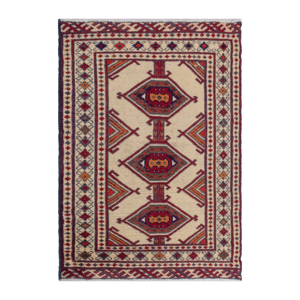 4875 - Persian Torkaman Accent Rug 2'1" x 2'11"