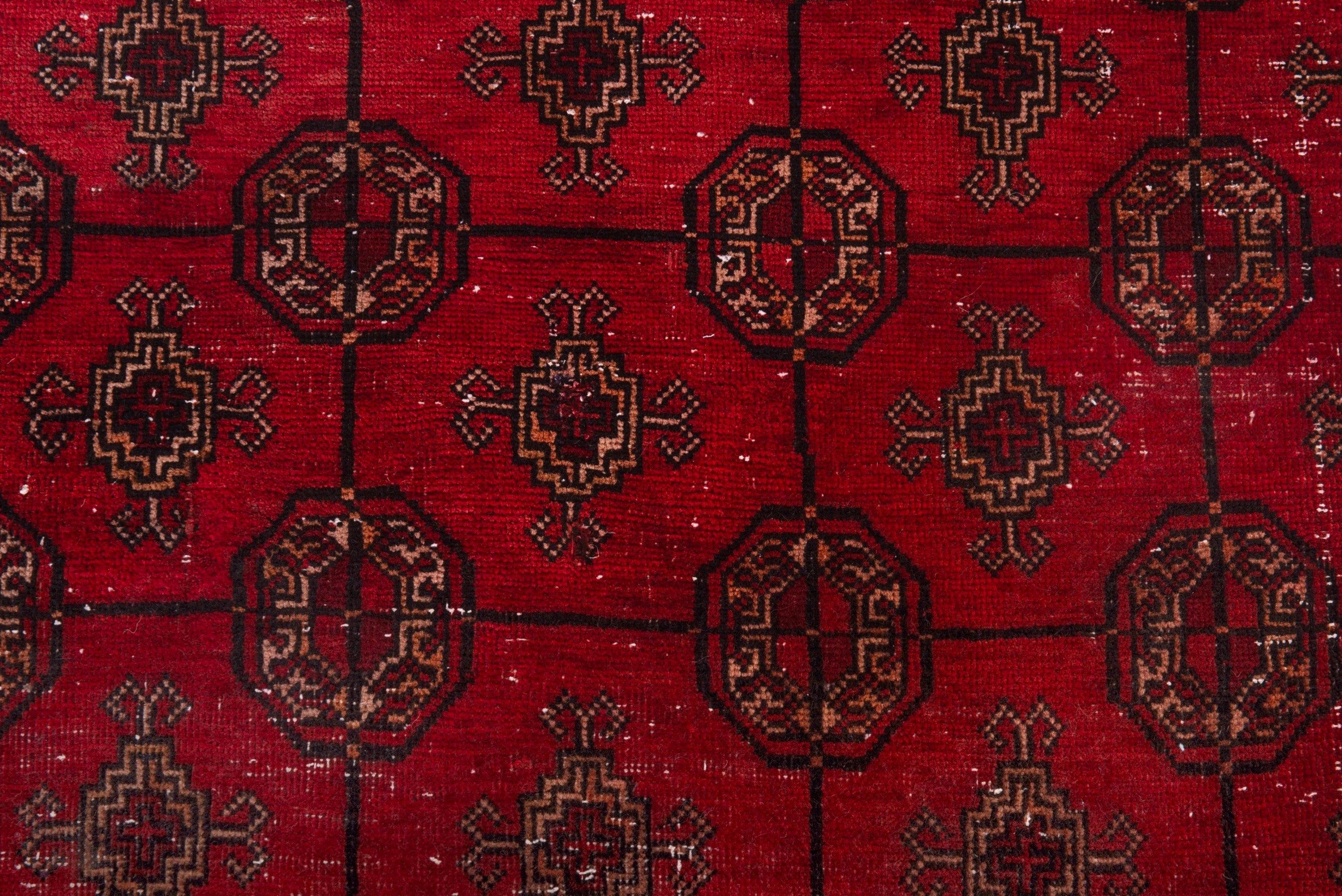 Persian Baluch runner rug in deep red and rust, view 12 of 17