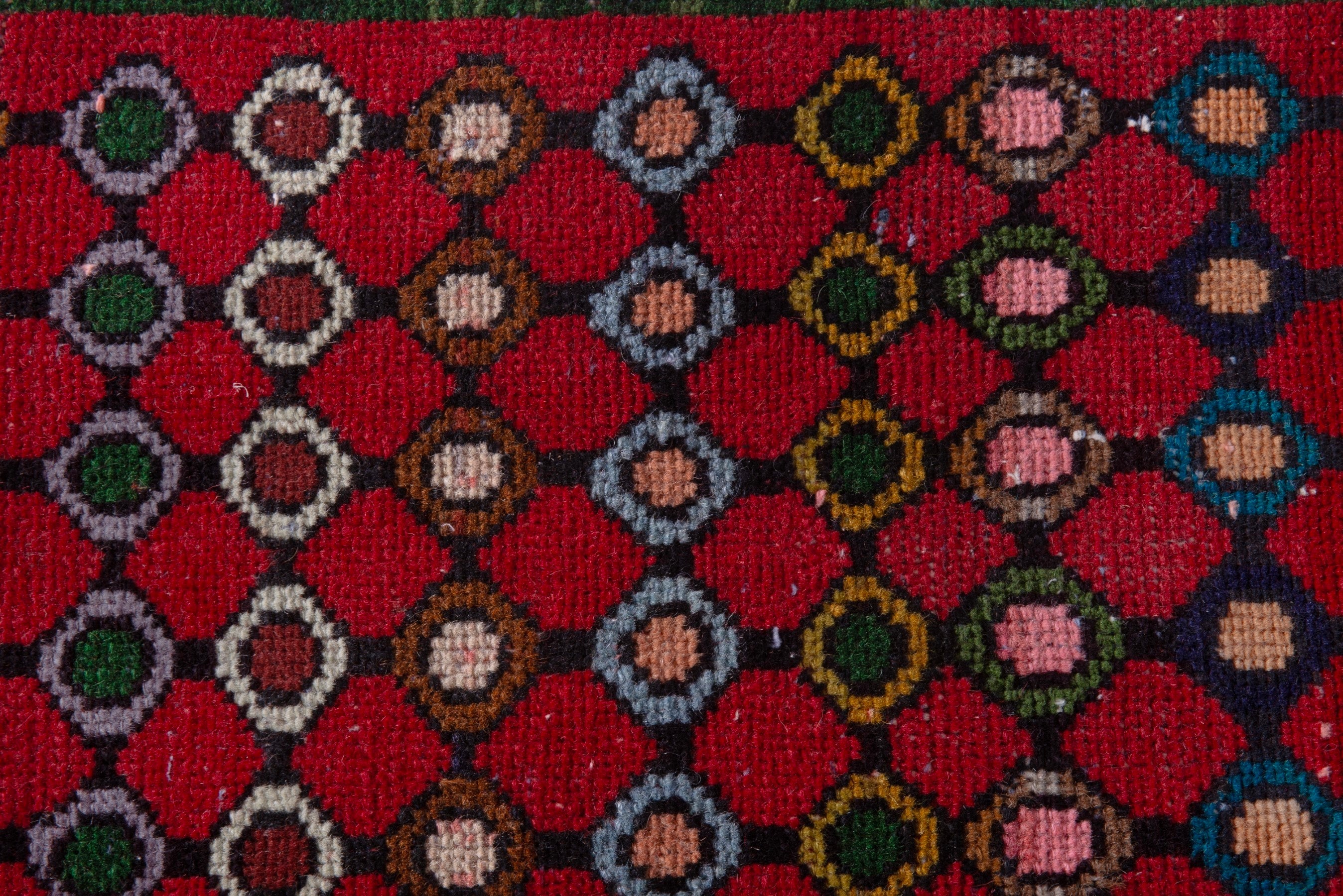 Persian Mahal accent rug in deep red and terracotta, view 14 of 18