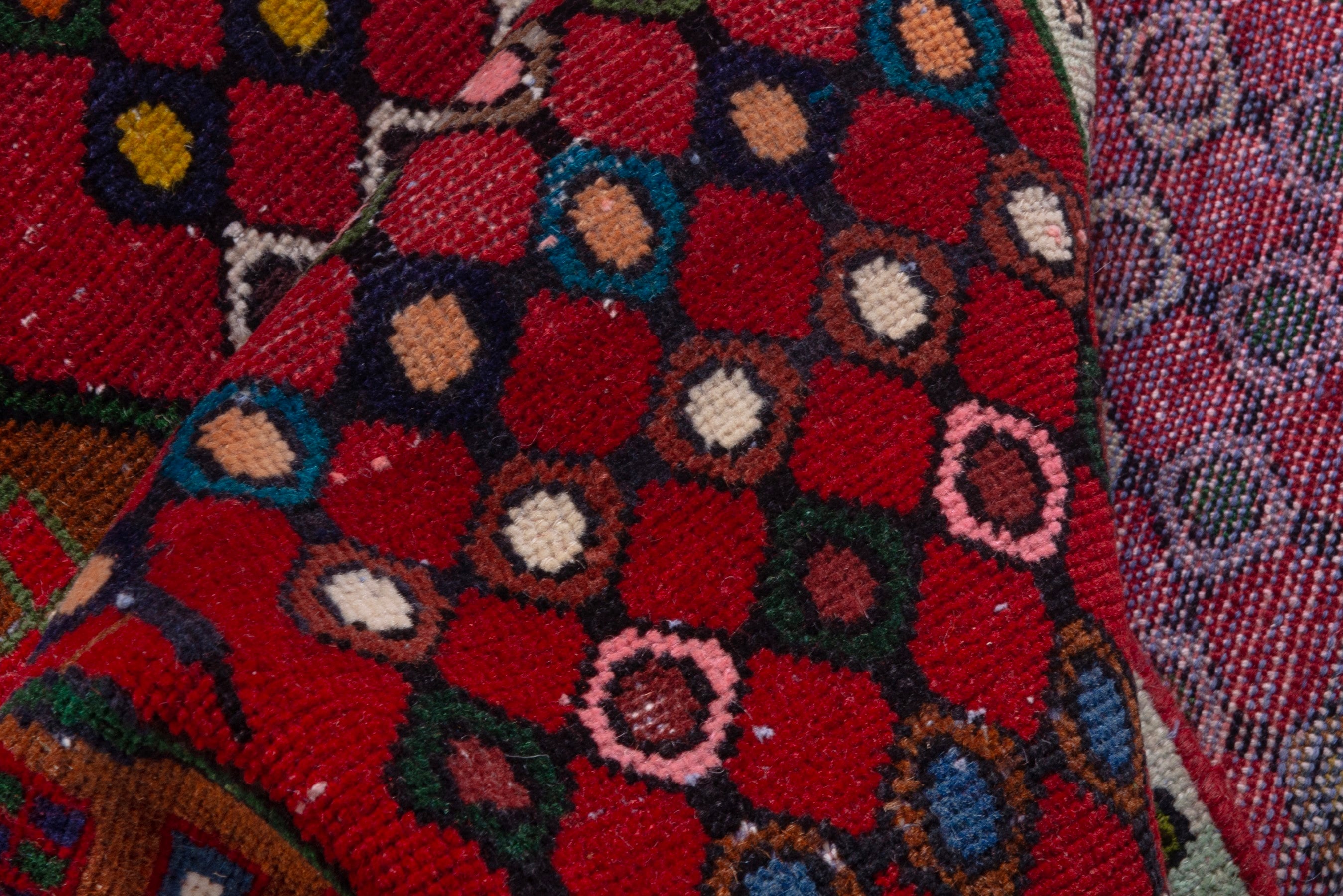 Persian Mahal accent rug in deep red and terracotta, view 16 of 18