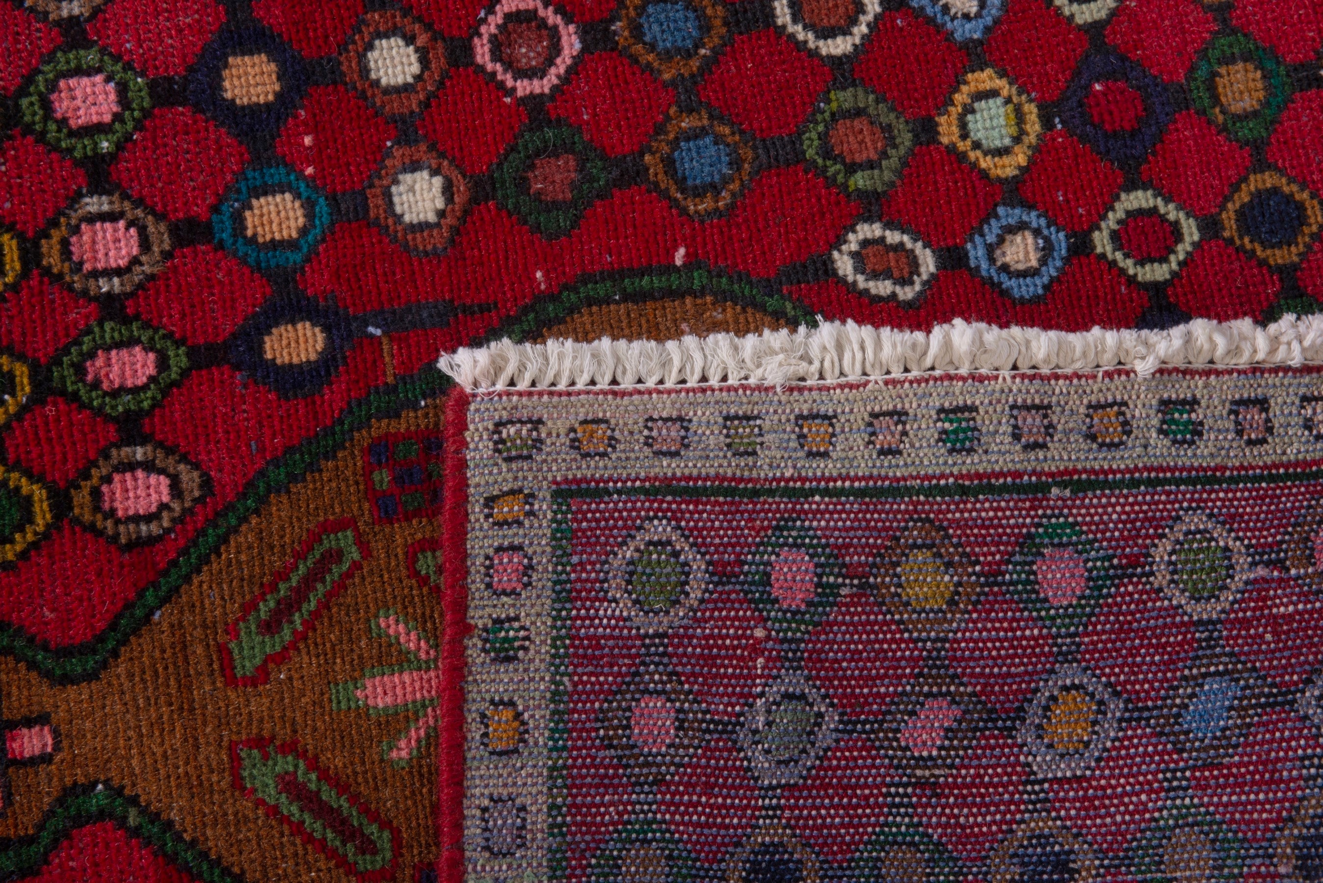 Persian Mahal accent rug in deep red and terracotta, view 18 of 18