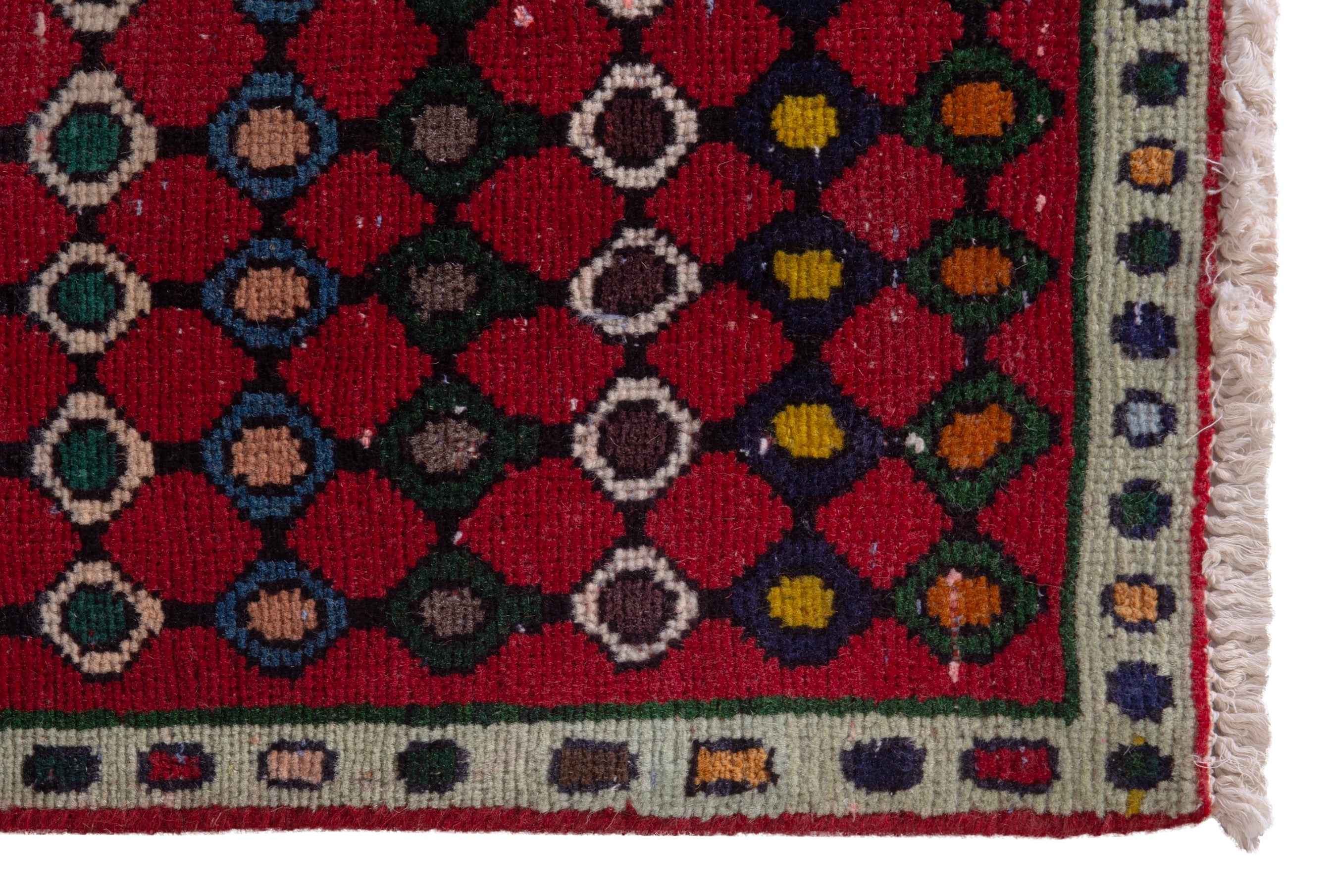 Persian Mahal accent rug in deep red and terracotta, view 5 of 18