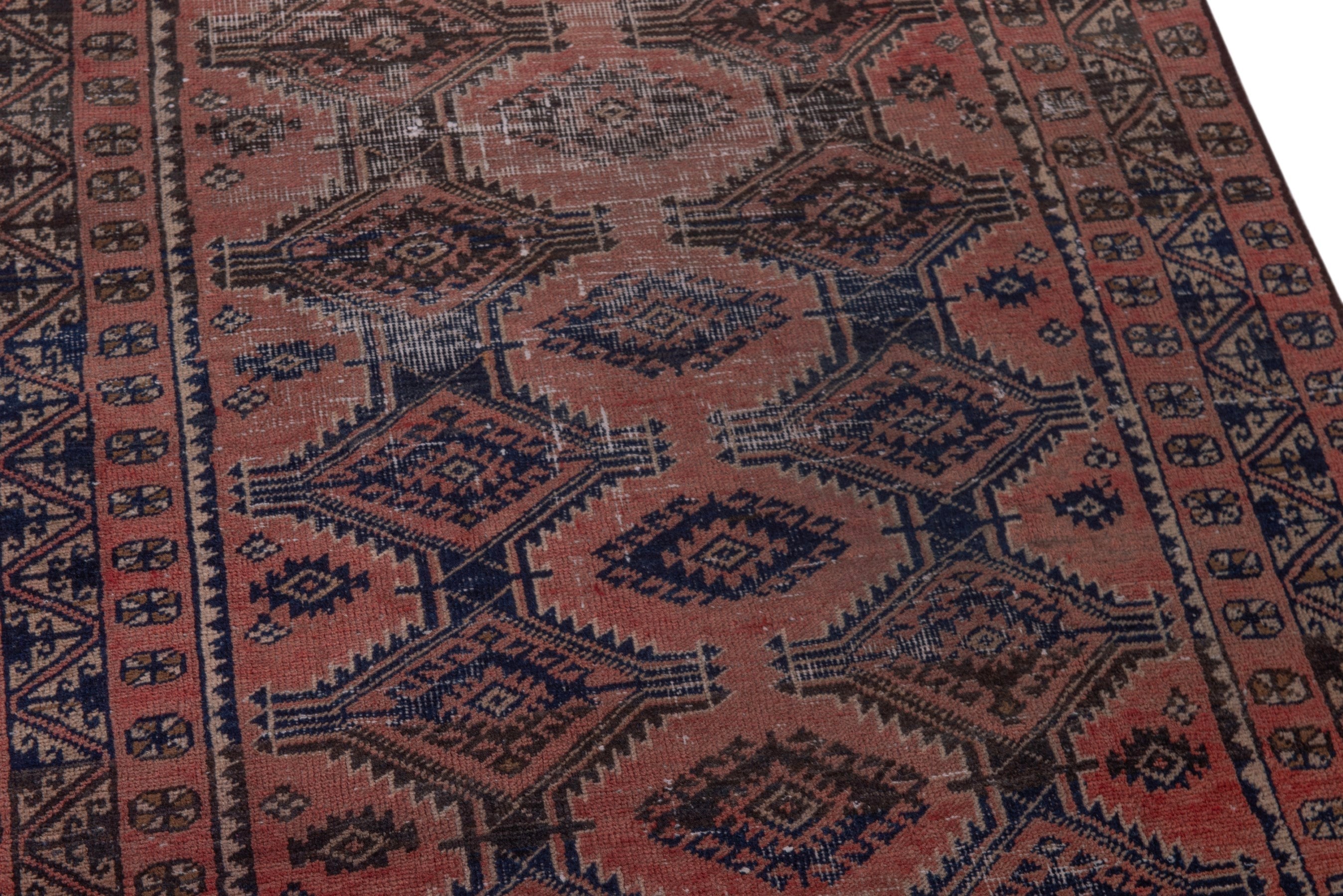 Persian Baluch accent rug in terracotta and rust, view 10 of 18