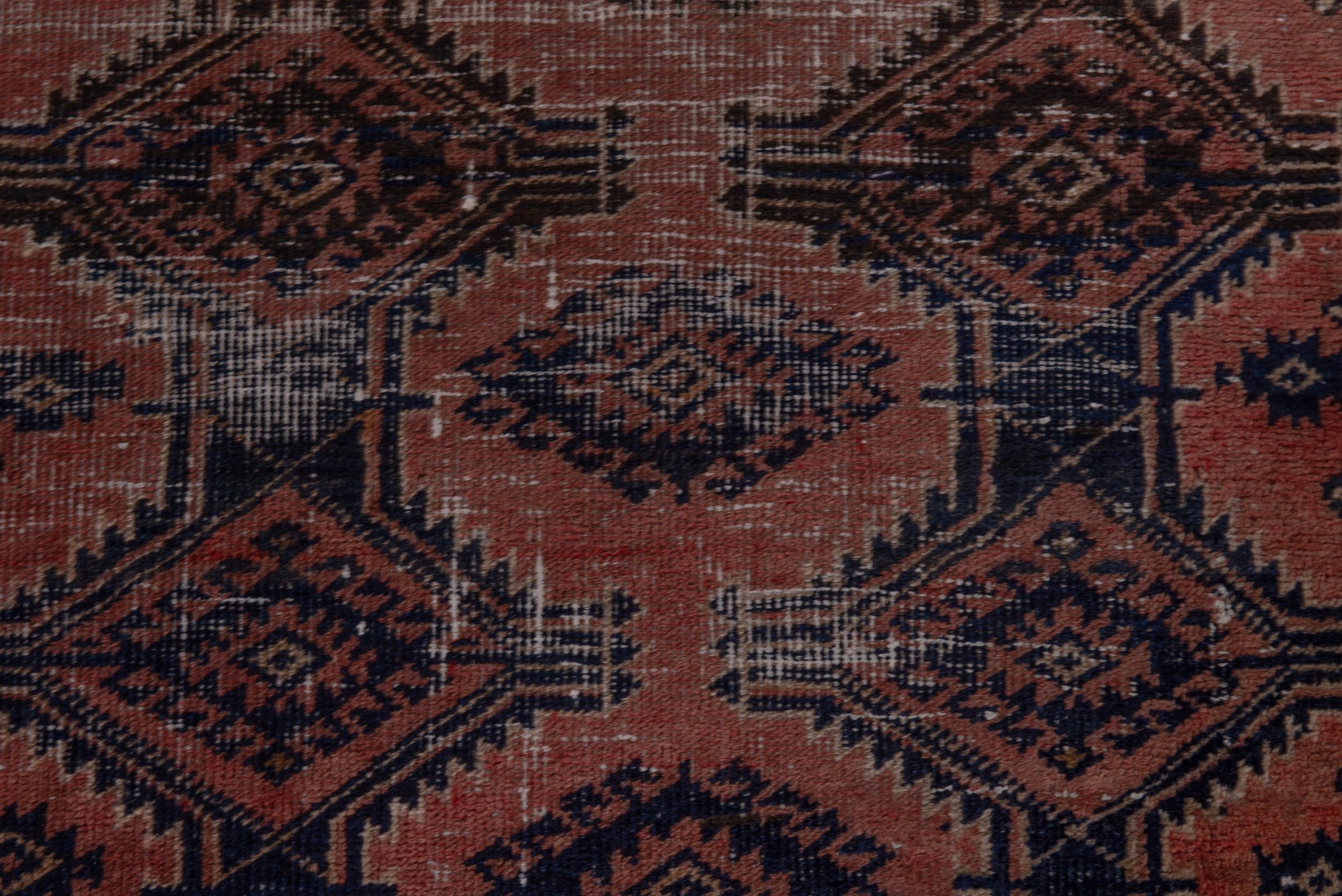 Persian Baluch accent rug in terracotta and rust, view 12 of 18