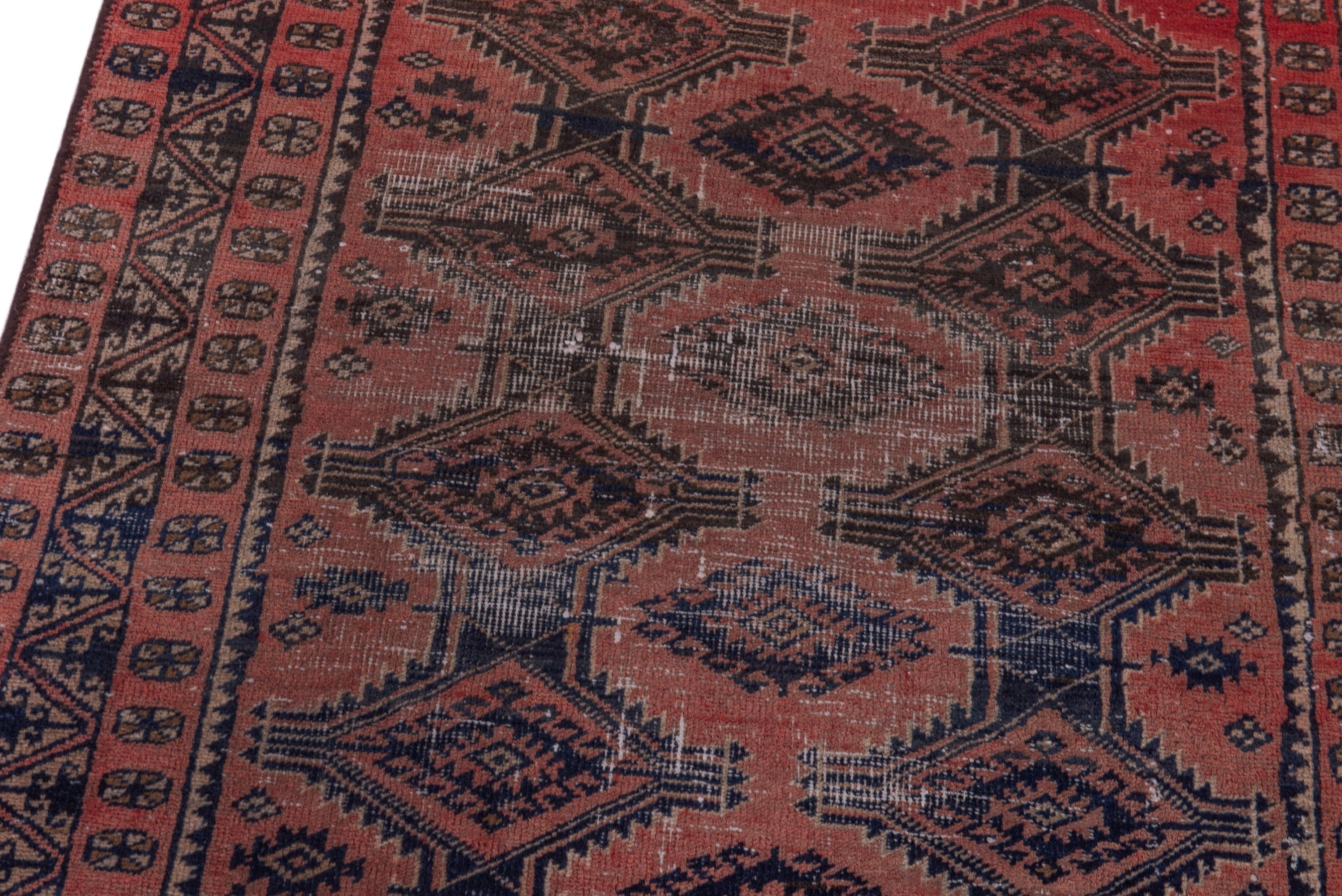 Persian Baluch accent rug in terracotta and rust, view 7 of 18