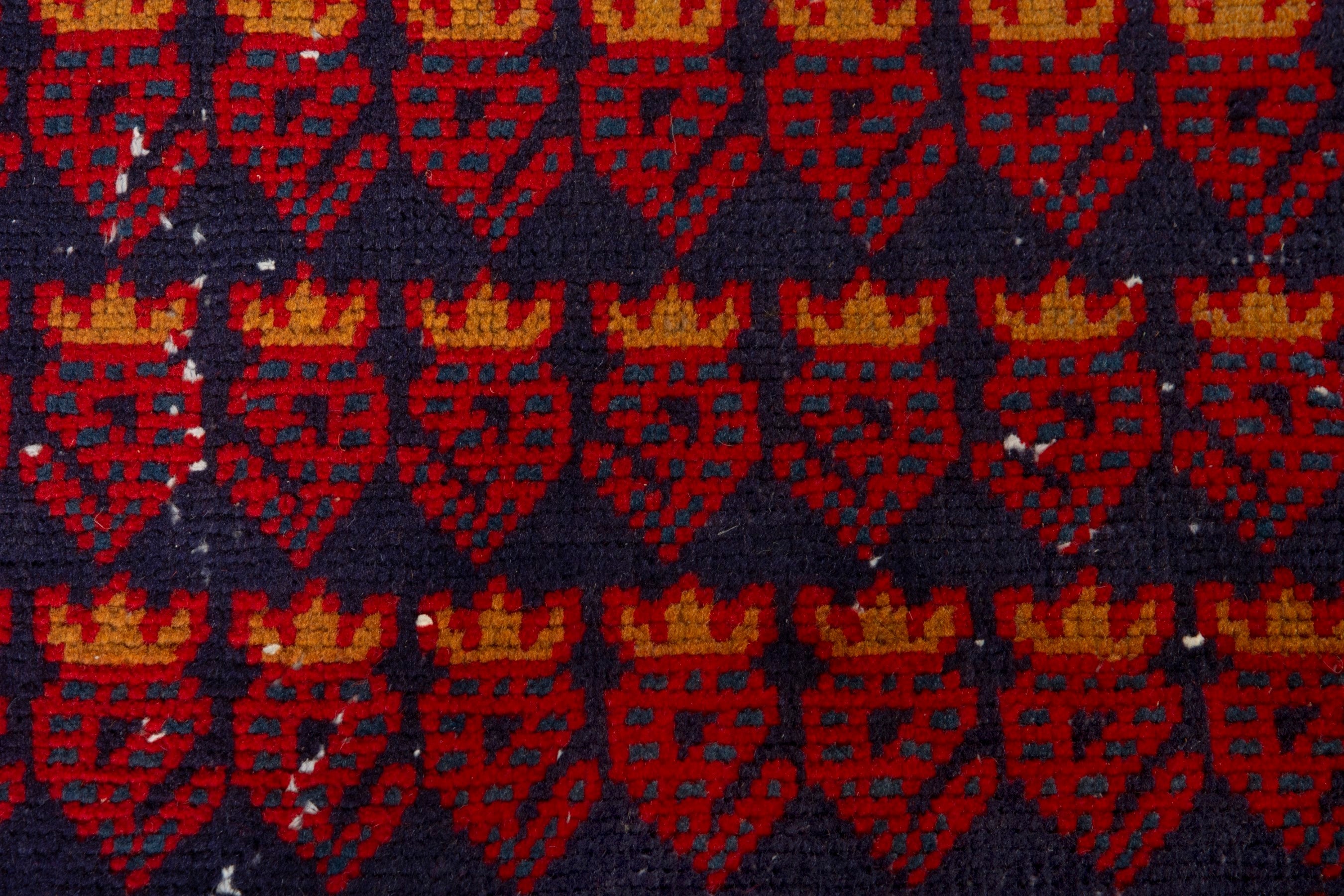 Persian Vist accent rug in deep red and burnt orange, view 12 of 17