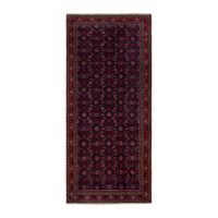 Persian Mahal runner rug in burgundy and deep red, 3'1" x 7'4"
