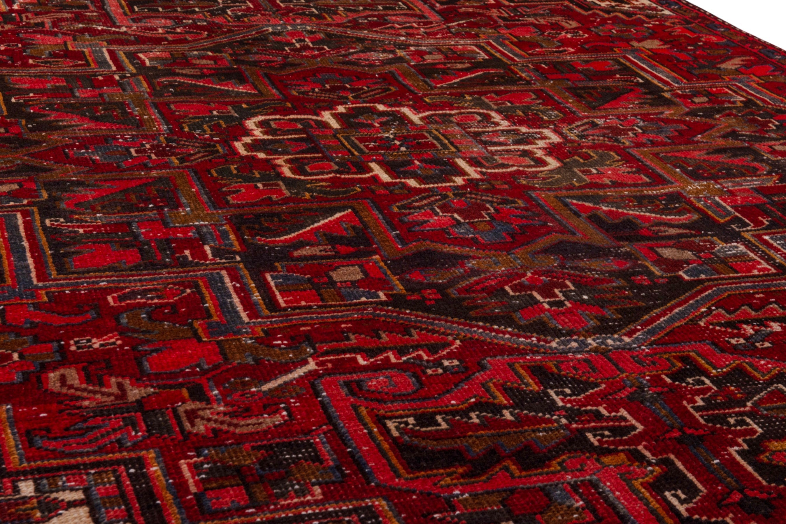 Persian Gorevan area rug in deep red and rust, view 10 of 21