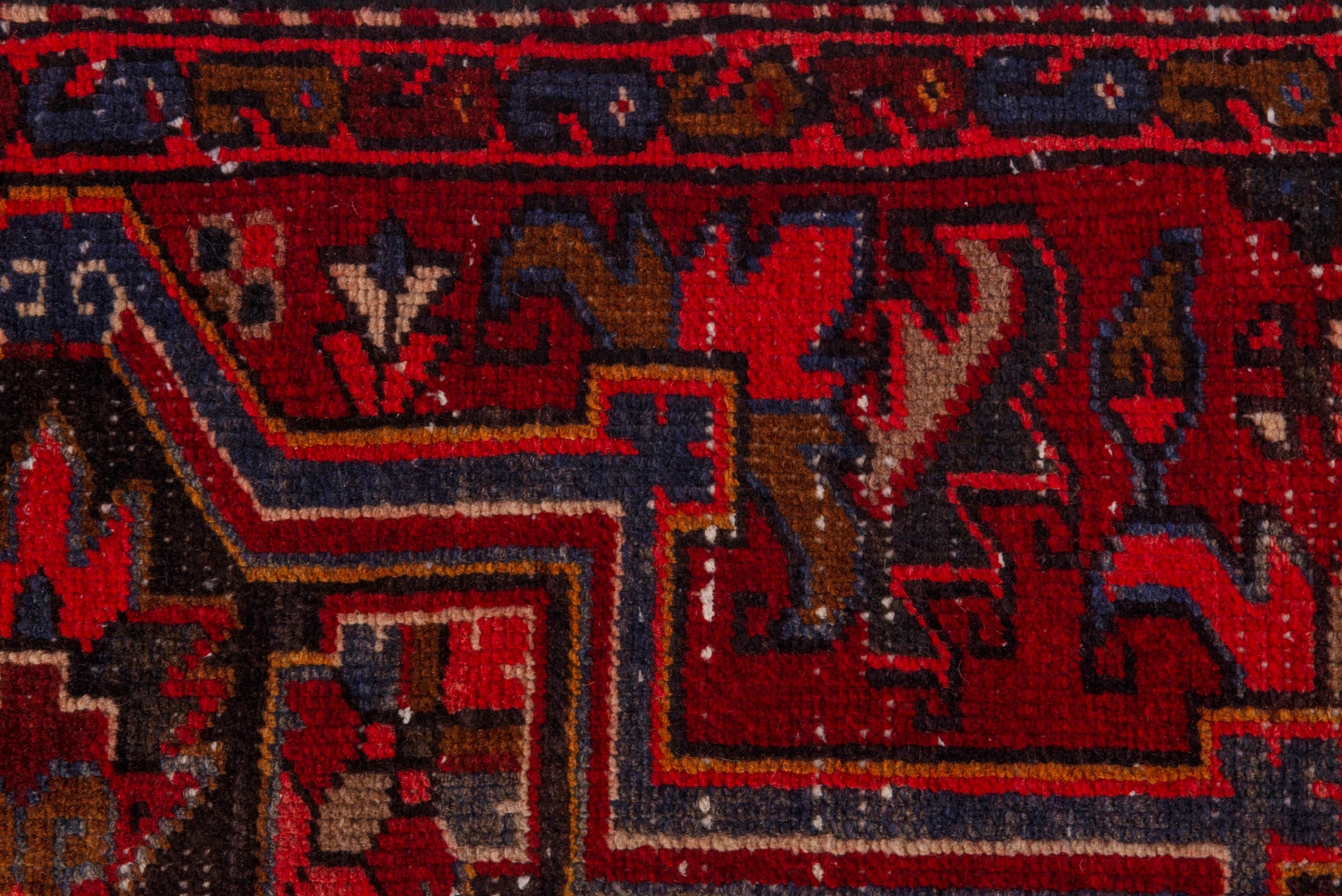 Persian Gorevan area rug in deep red and rust, view 15 of 21