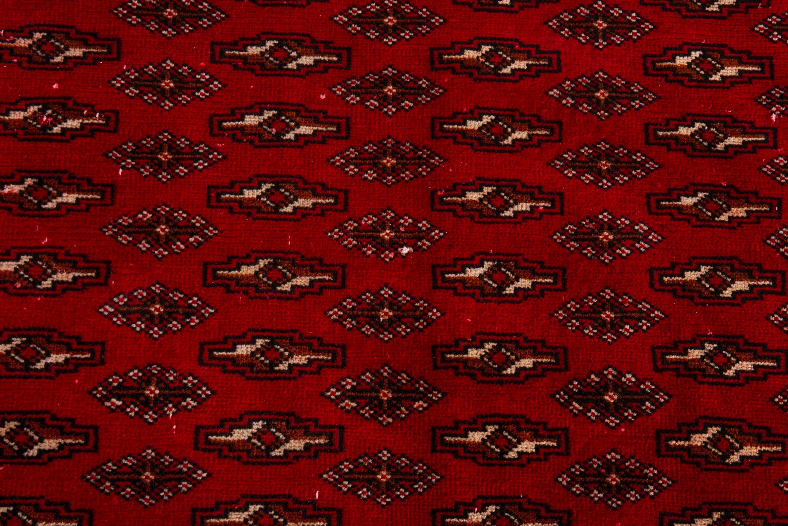 Persian Torkaman oversized rug in burgundy and deep red, view 12 of 20