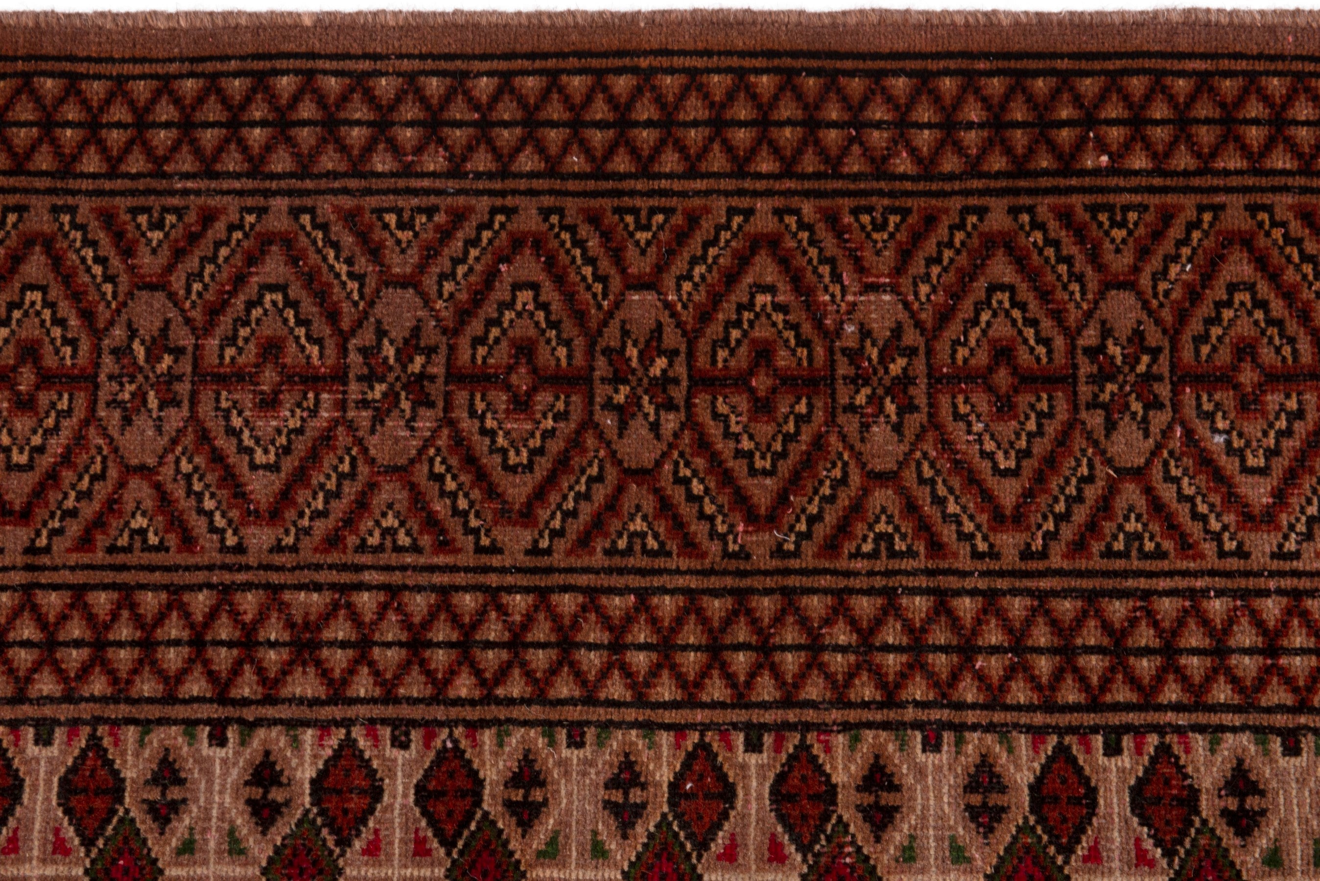 Persian Torkaman area rug in tan and brown, view 13 of 18
