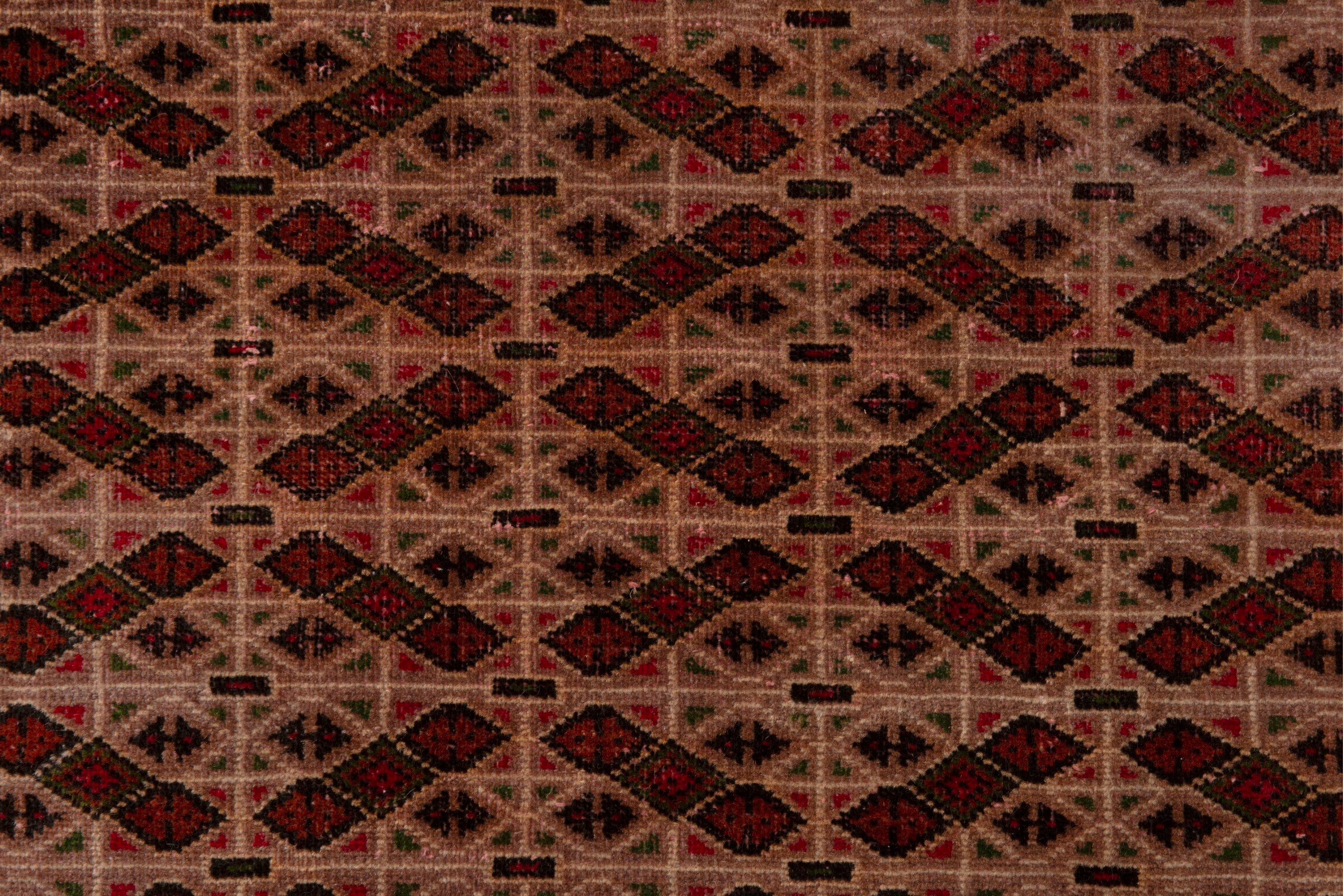 Persian Torkaman area rug in tan and brown, view 14 of 18
